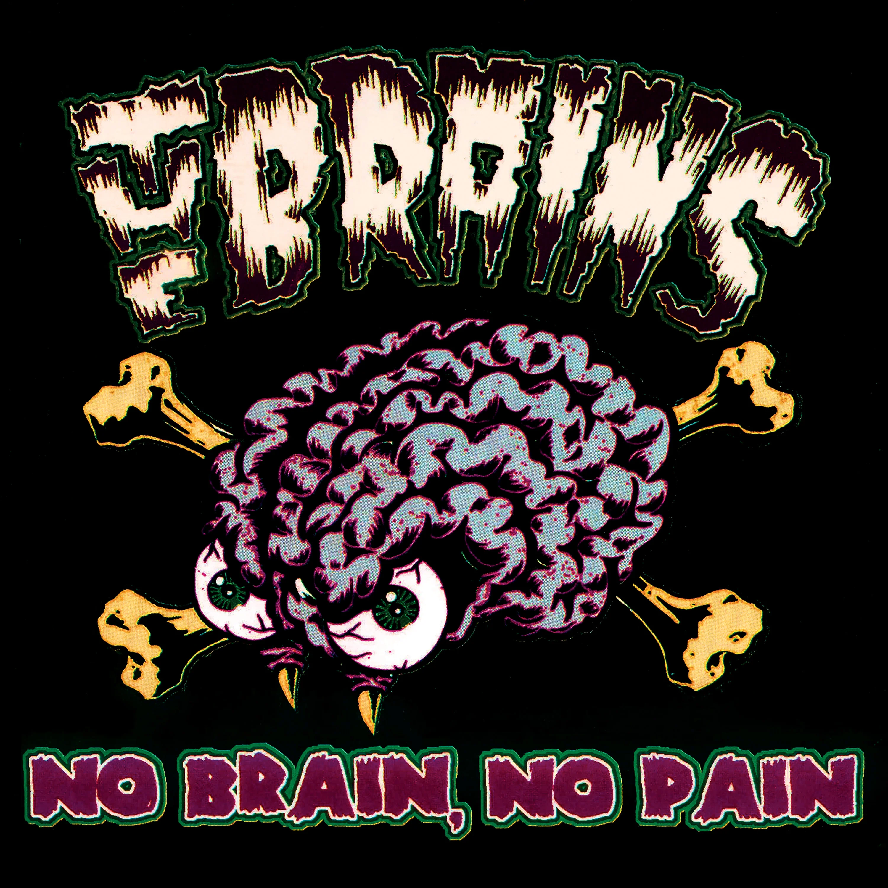 The Brains - No Brain, No Pain (Purple-Green Haze Splatter Vinyl) - Image 5