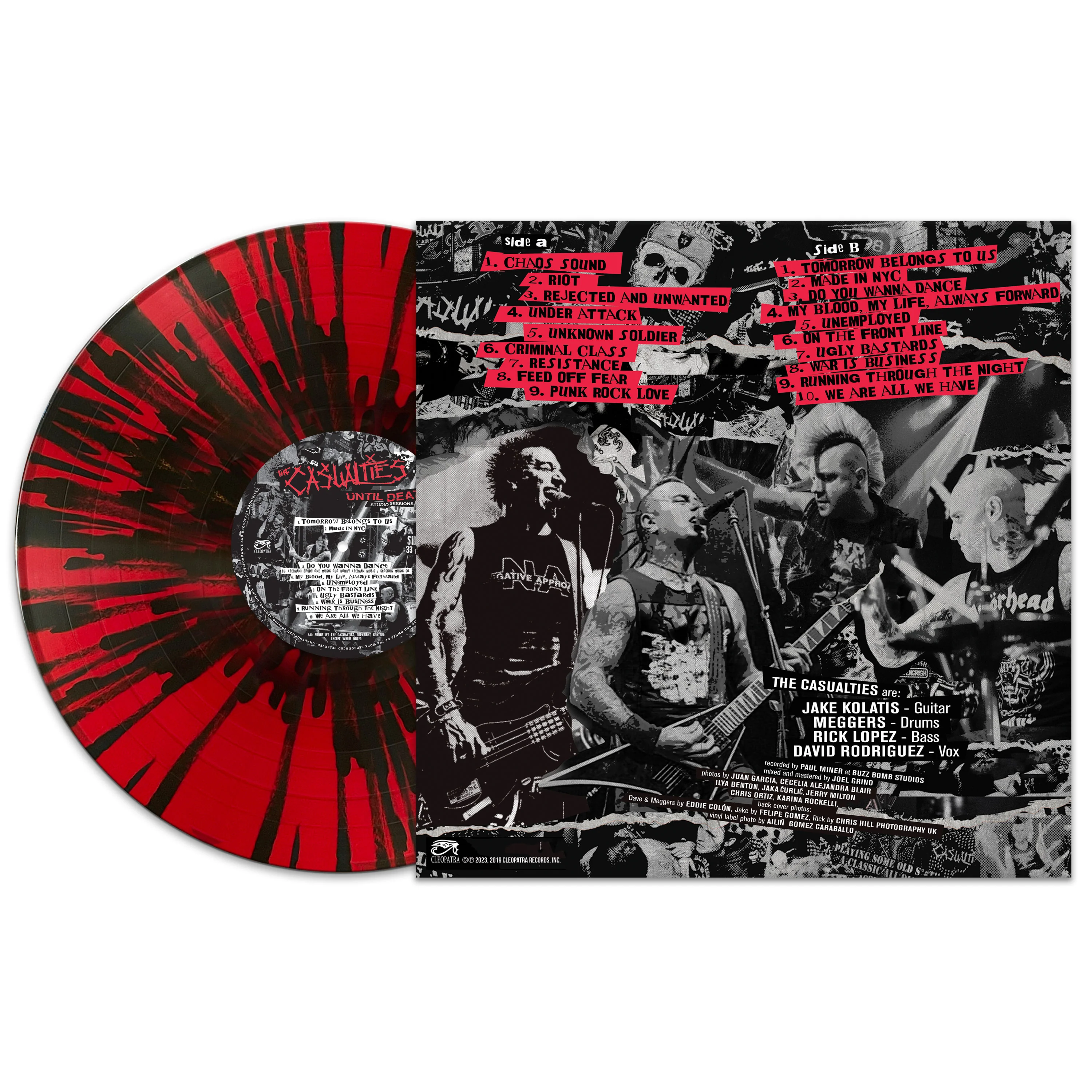 The Casualties - Until Death - Studio Sessions (Red-Black Splatter Vinyl) - Image 2