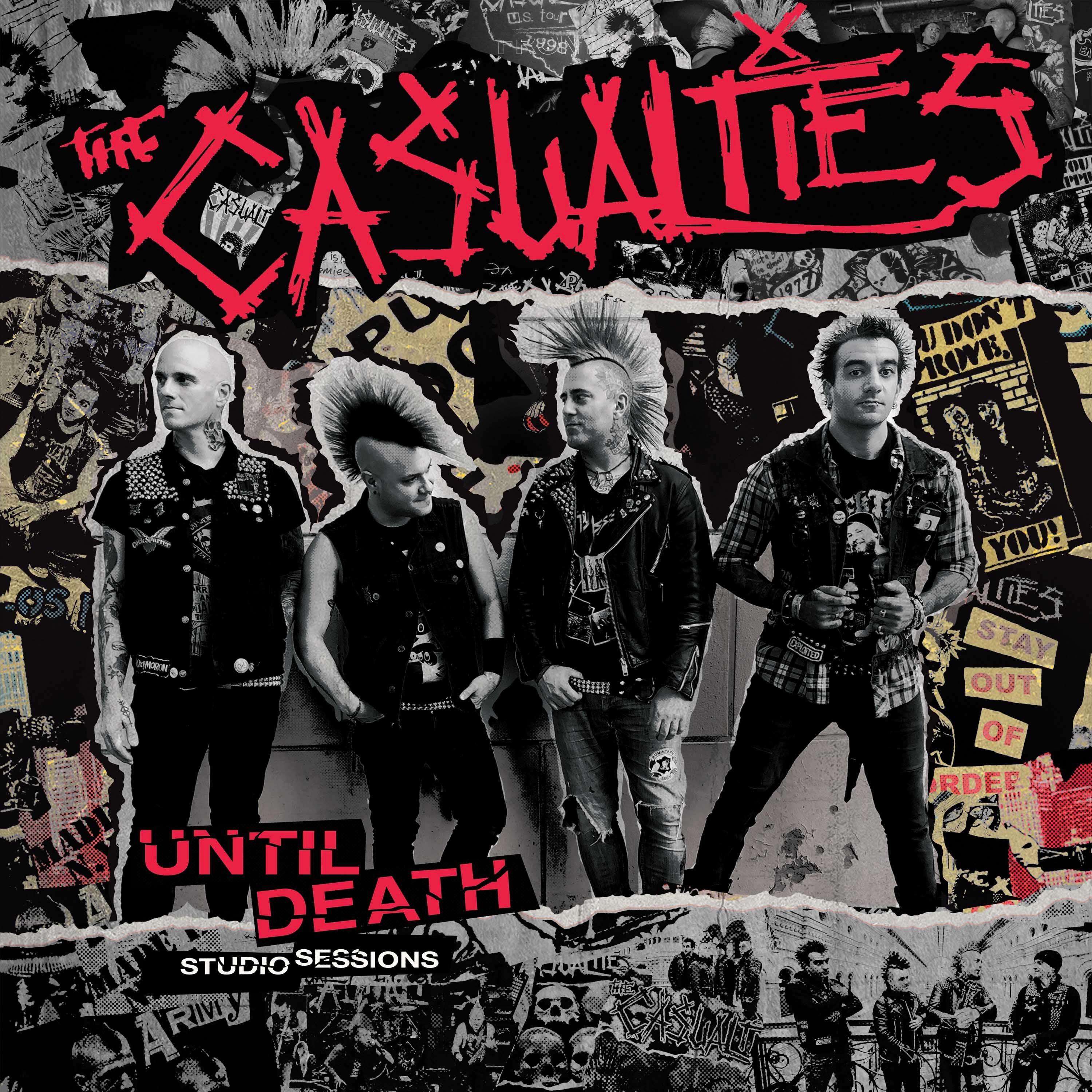 The Casualties - Until Death - Studio Sessions (Red-Black Splatter Vinyl) - Image 3