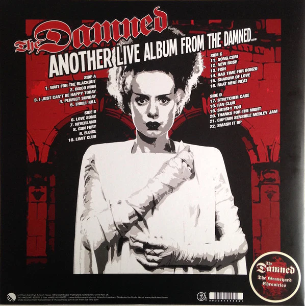 The Damned - Another Live Album From The Damned... (Double Red LP) - Image 2