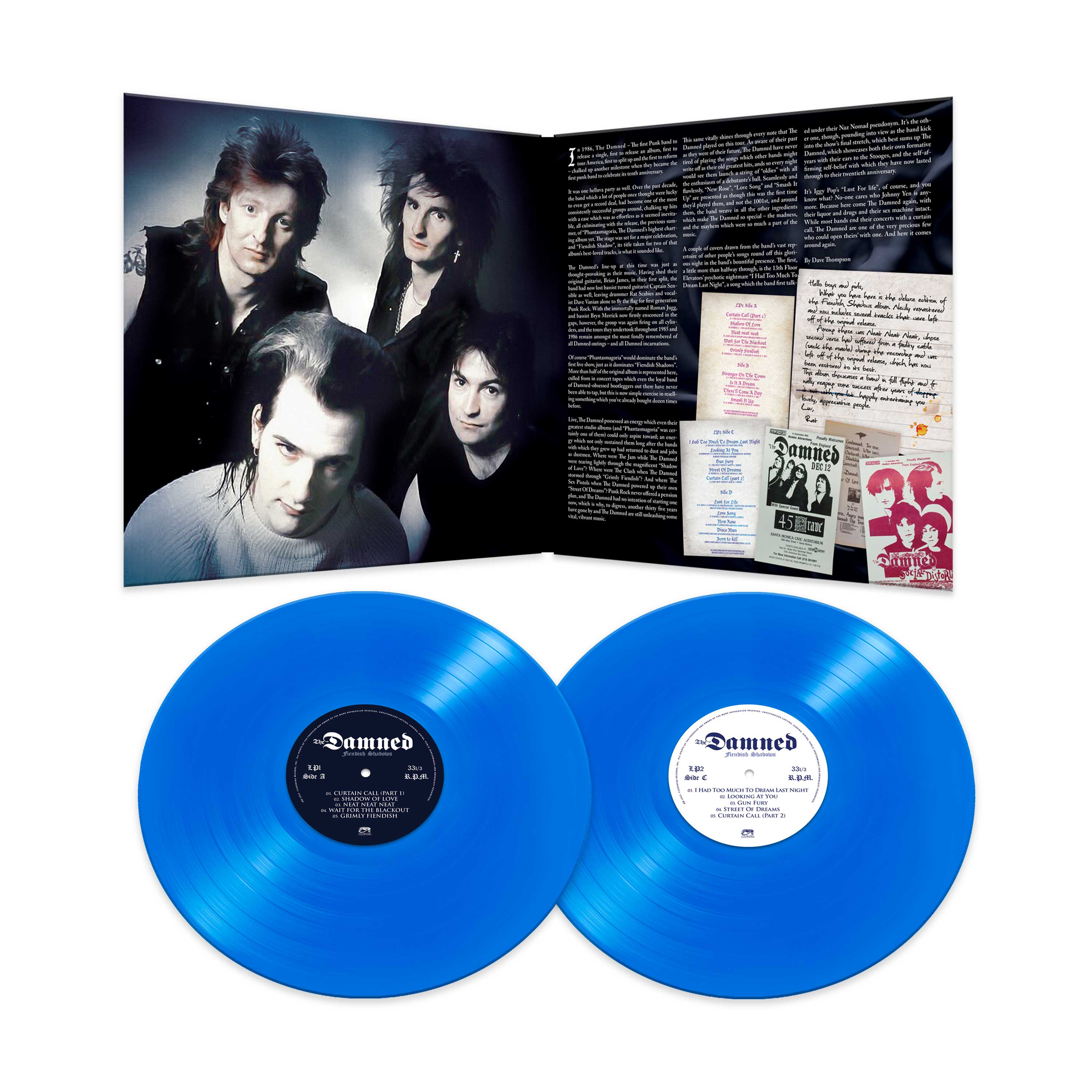 The Damned - Fiendish Shadows (Blue Double Vinyl) - Image 3