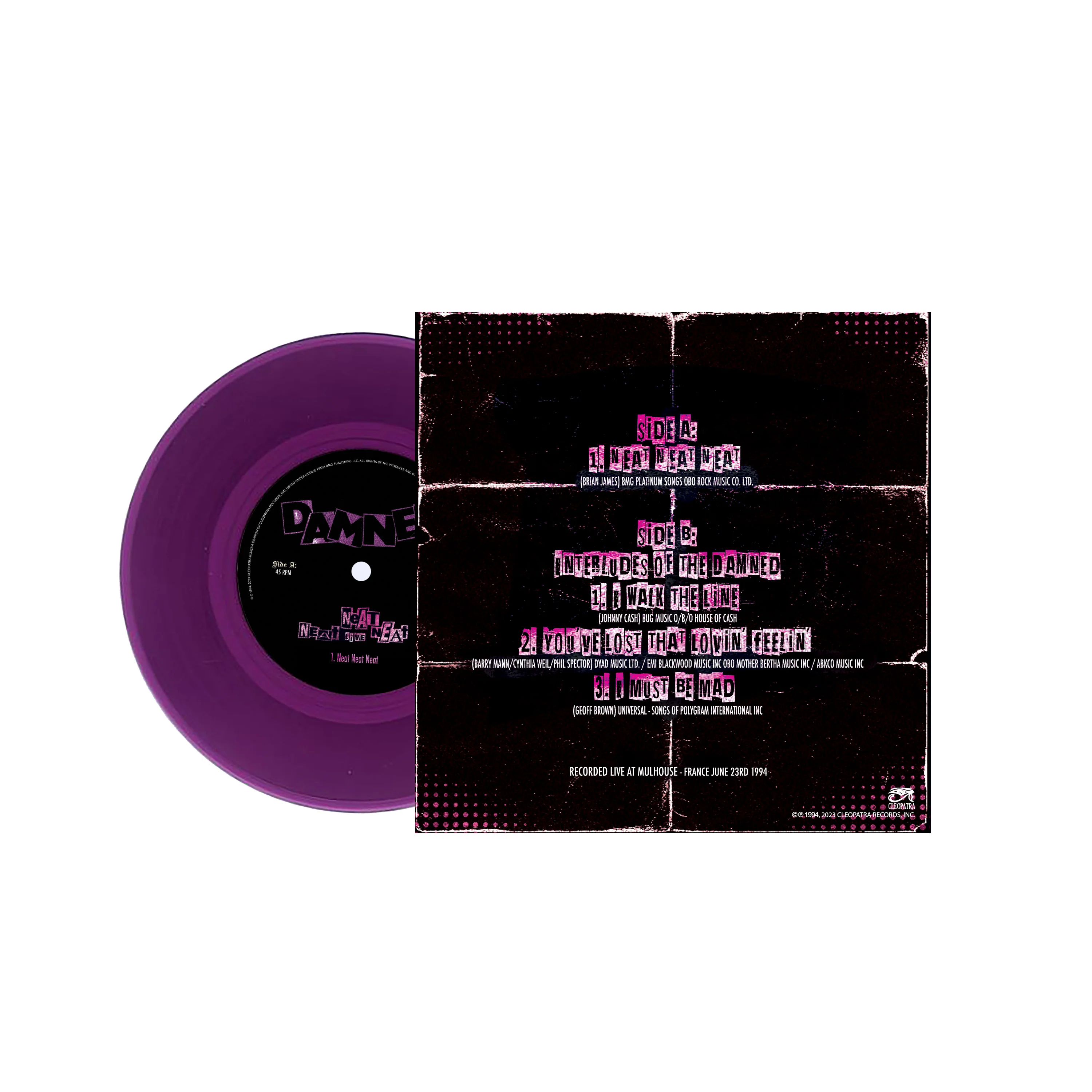 The Damned - Neat Neat Neat (Purple 7" Vinyl) - Image 2