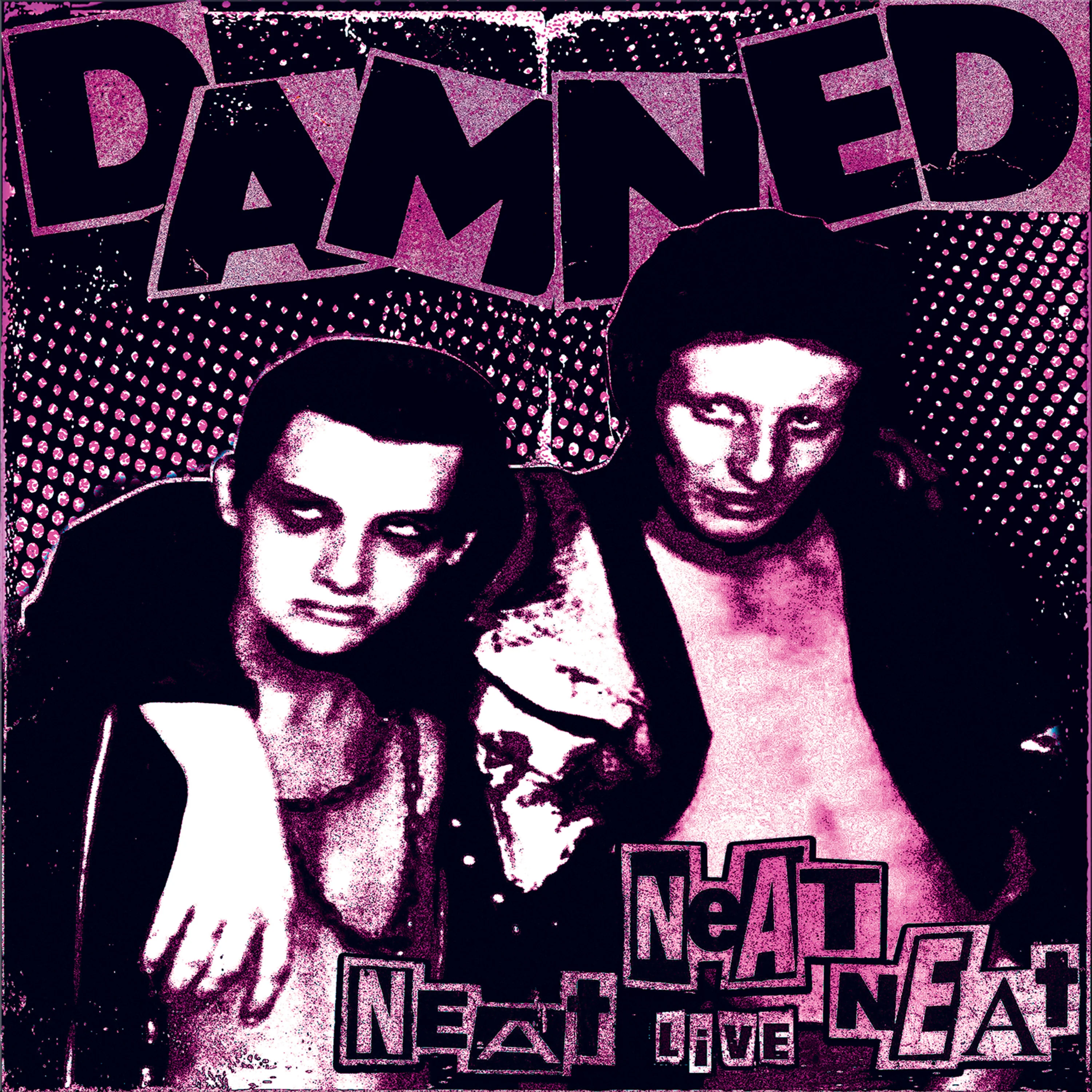The Damned - Neat Neat Neat (Purple-White Split Color 7" Vinyl) - Image 3