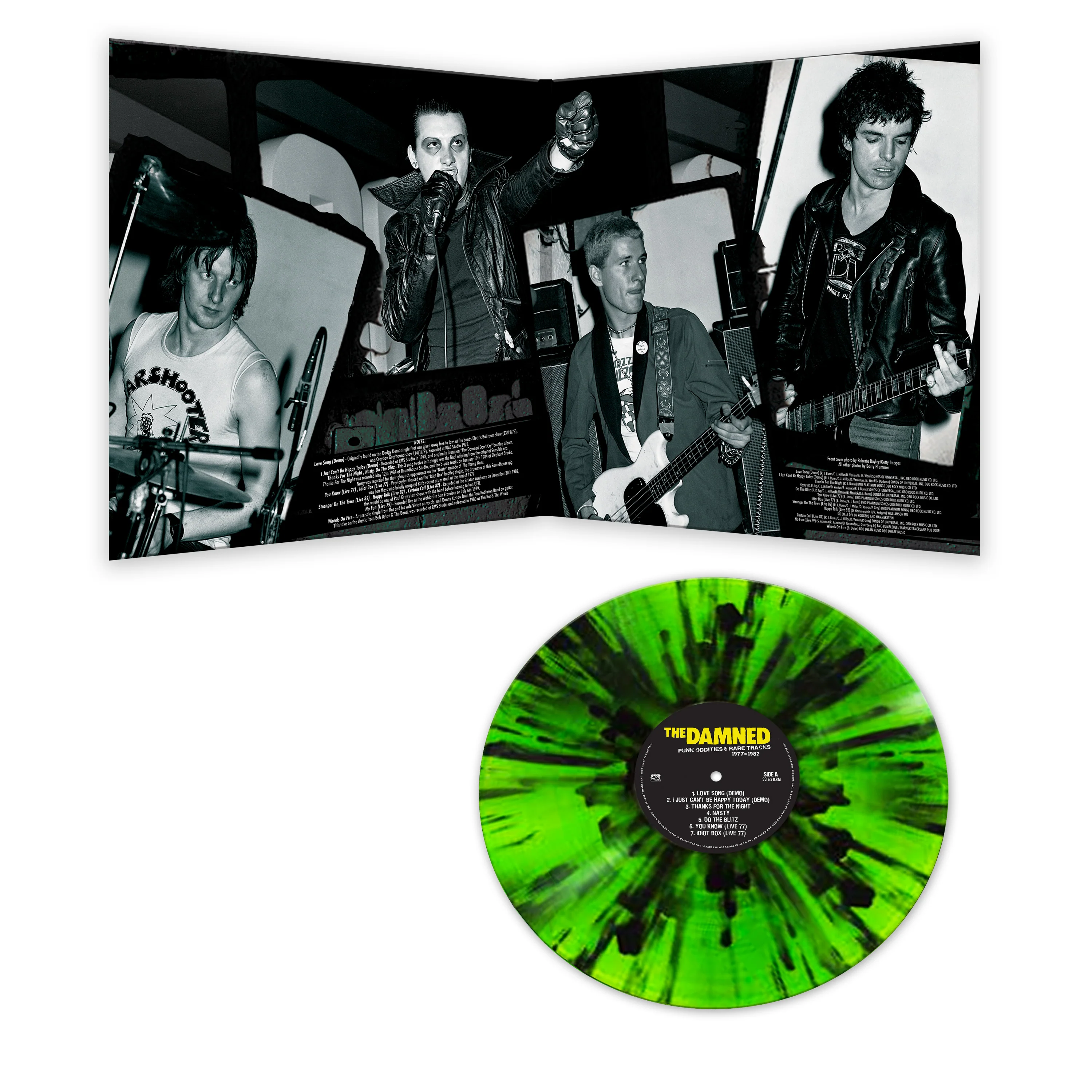 The Damned - Punk Oddities & Rare Tracks : 1977-1982 (Green-Black Splatter Vinyl) - Image 2