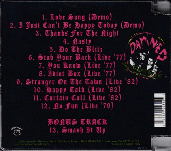 The Damned - The Chaos Years - Live & Studio Demos 1977-1982 (CD) includes sticker & button - Image 2