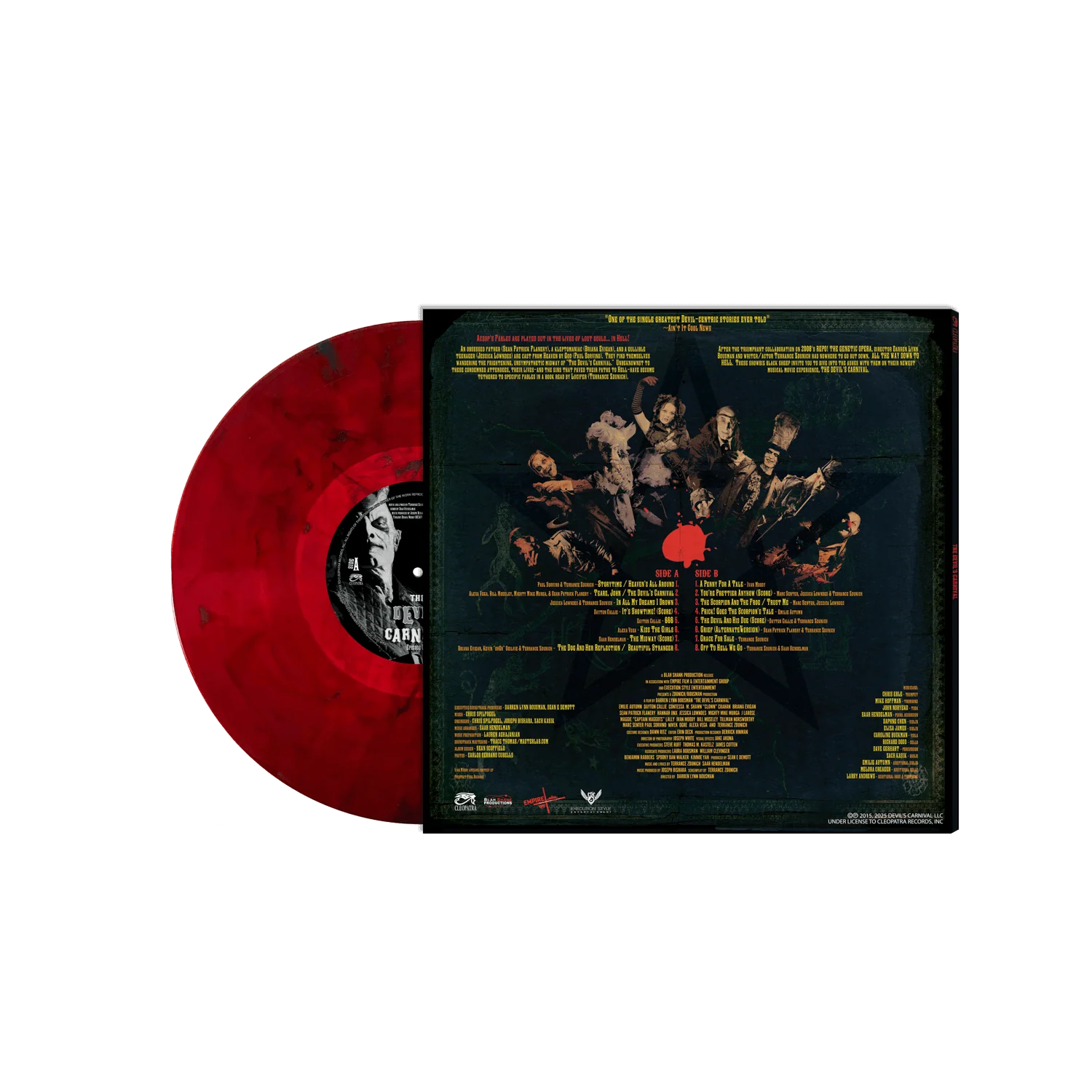 The Devil's Carnival  (Red Marble Vinyl LP) - Image 2