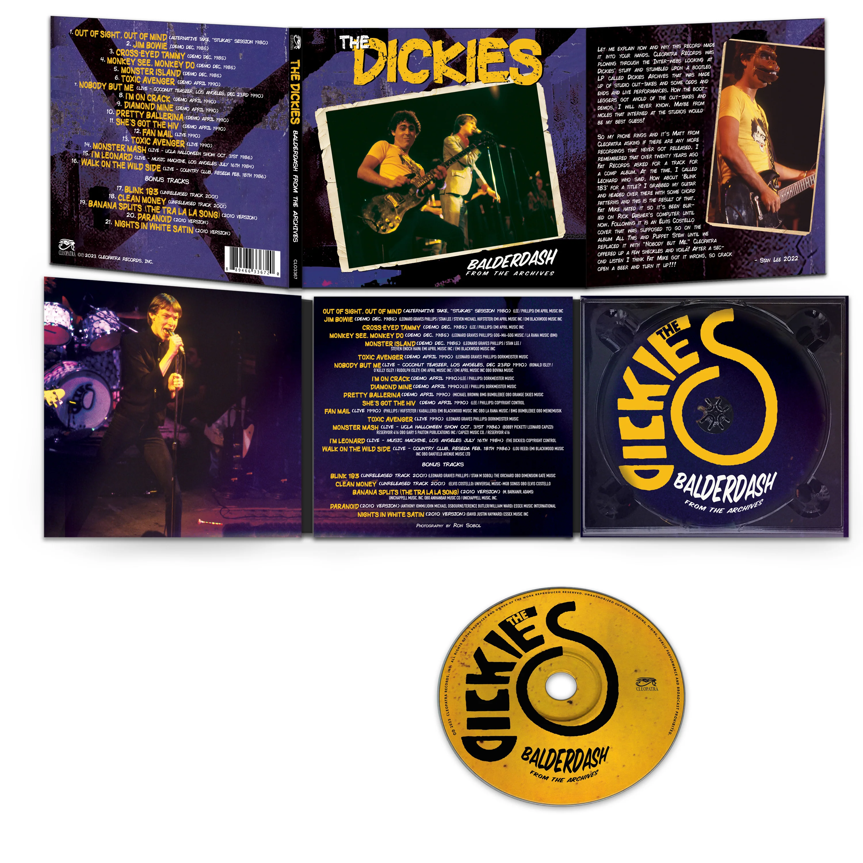The Dickies - Balderdash: From The Archive (CD) - Image 3