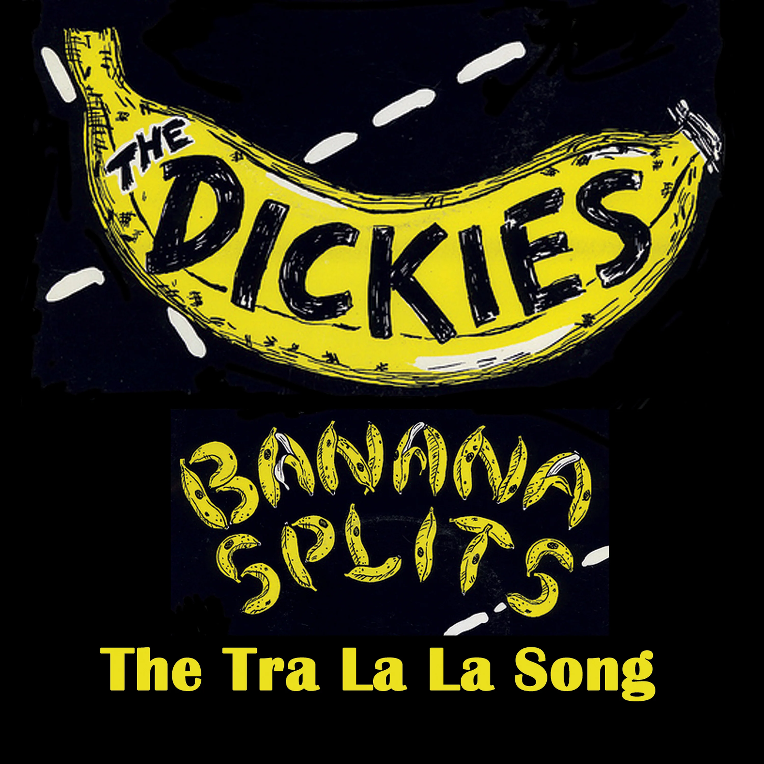 The Dickies - Banana Splits (The Tra La La Song) (Yellow-Black Splatter 7" Vinyl) - Image 3
