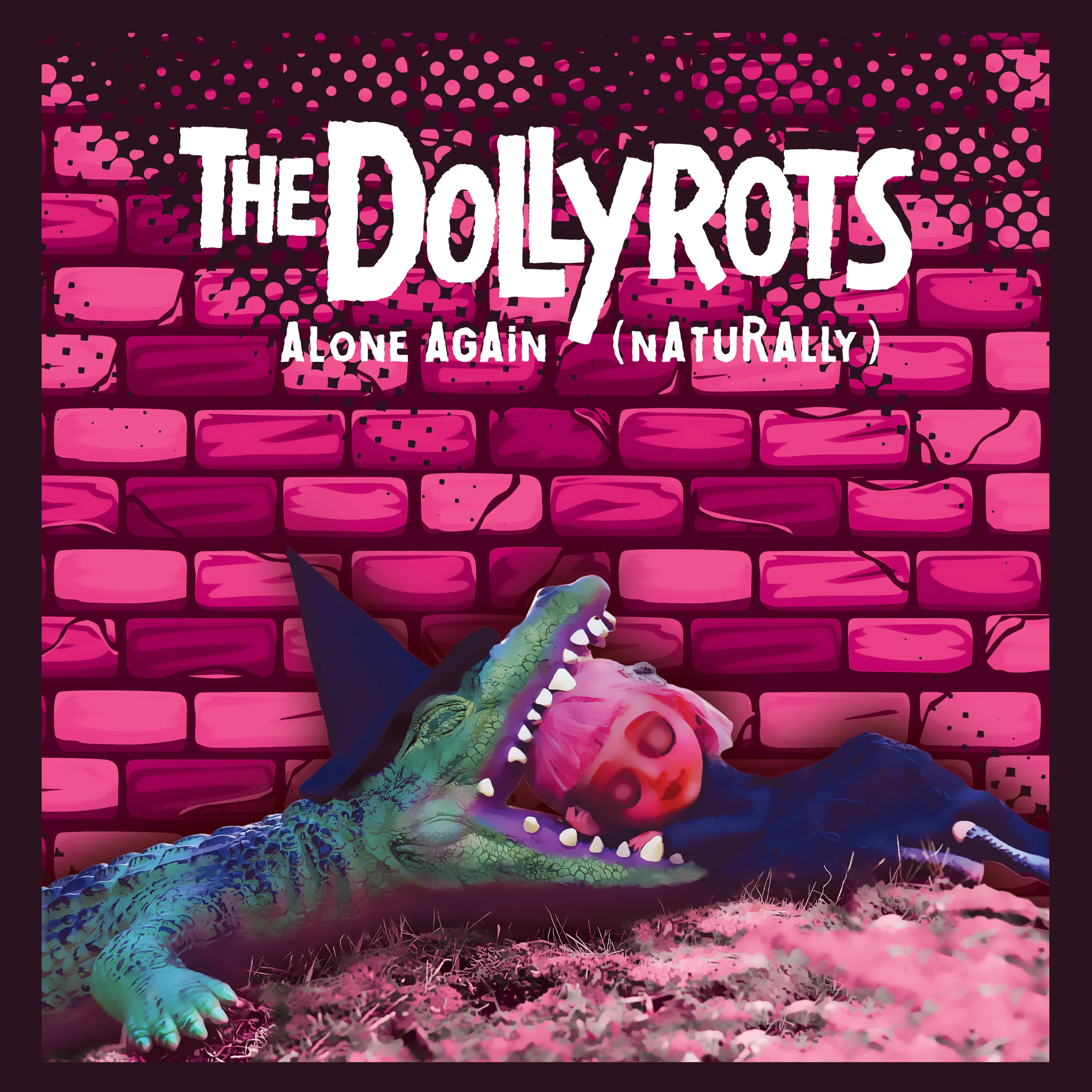 The Dollyrots - Alone Again (Naturally) (Limited Edition Pink 7" Vinyl) - Image 3