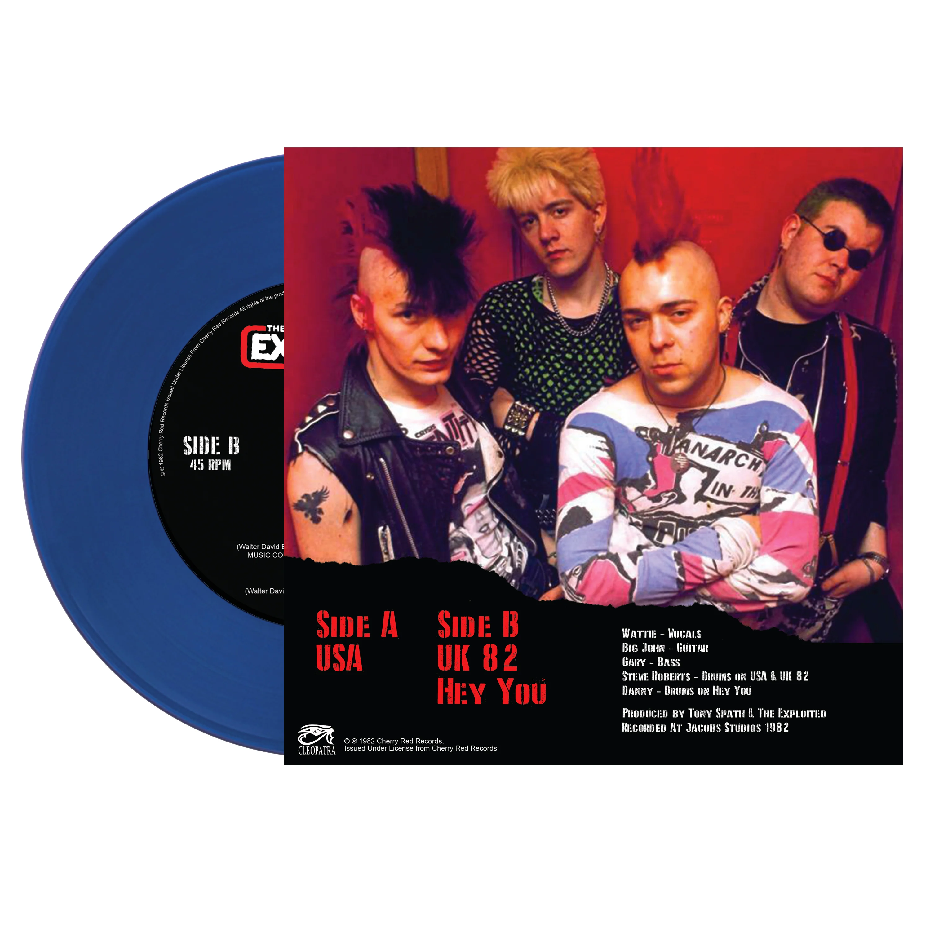 The Exploited - USA (Limited Edition Blue 7" Vinyl) - Image 2