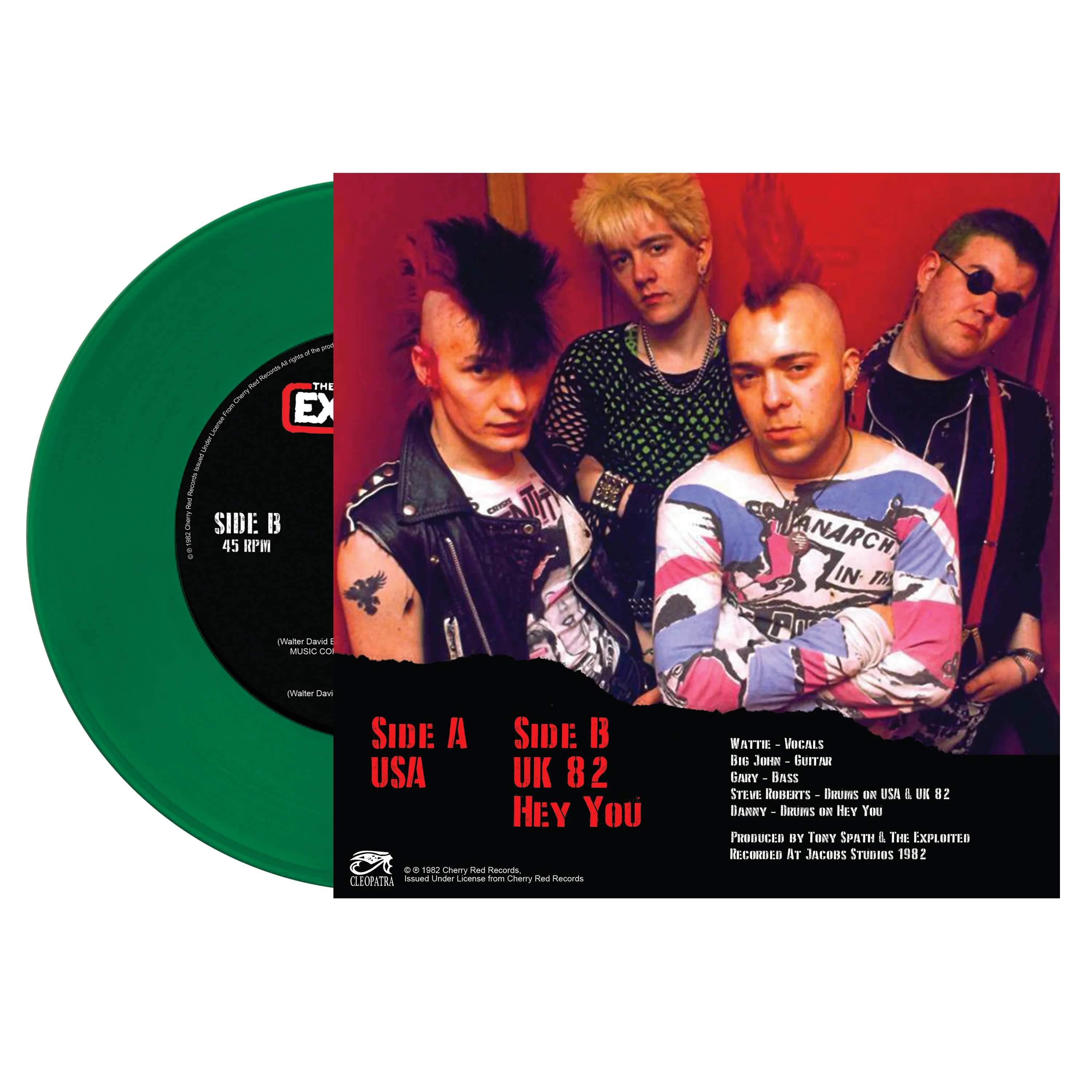 The Exploited - USA (Limited Edition Green 7" Vinyl) - Image 2