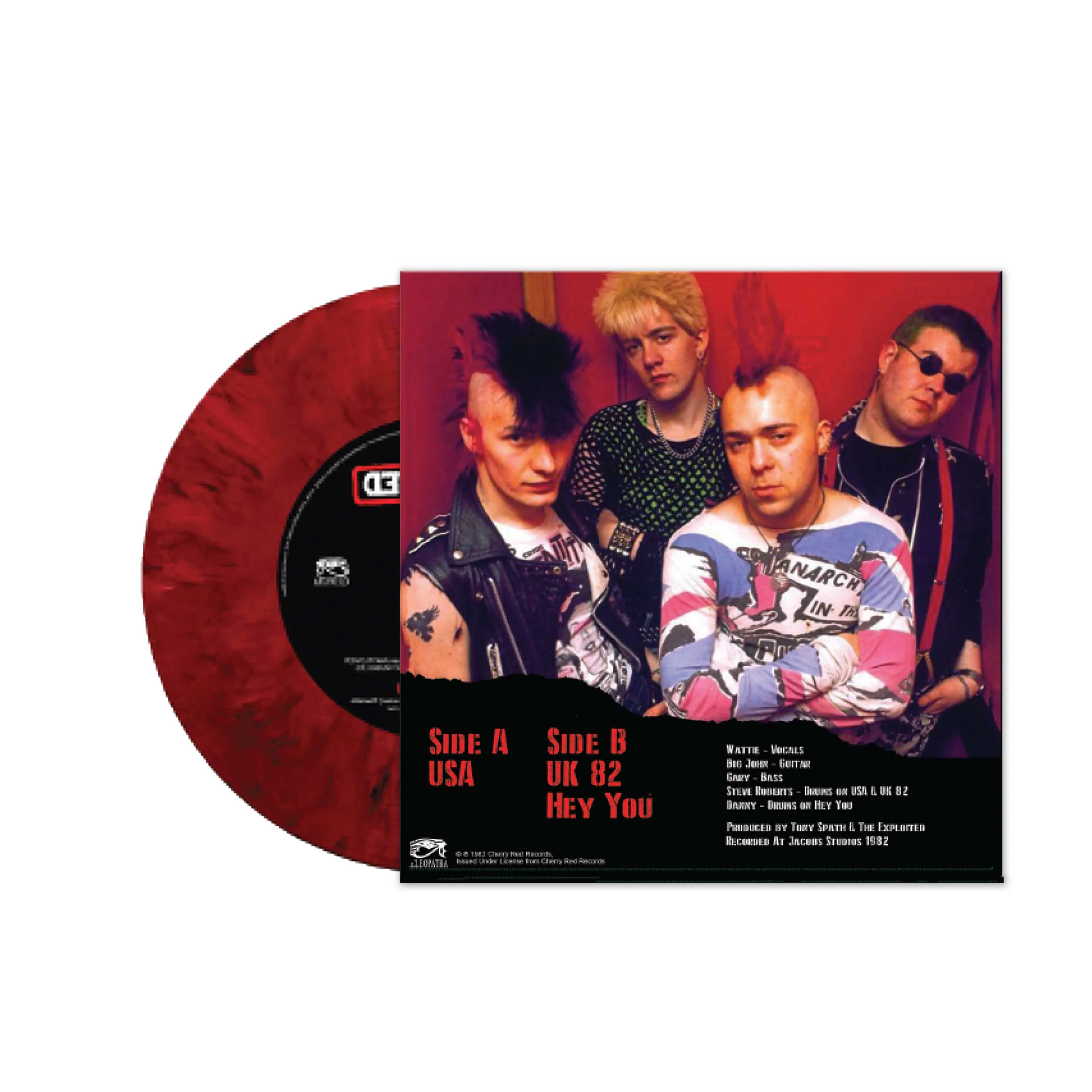 The Exploited - USA (Limited Edition Red Marble 7" Vinyl) - Image 2
