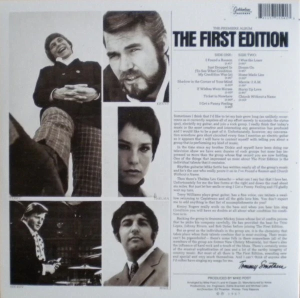 Kenny Rogers & The First Edition - The First Edition (LP) - Image 2