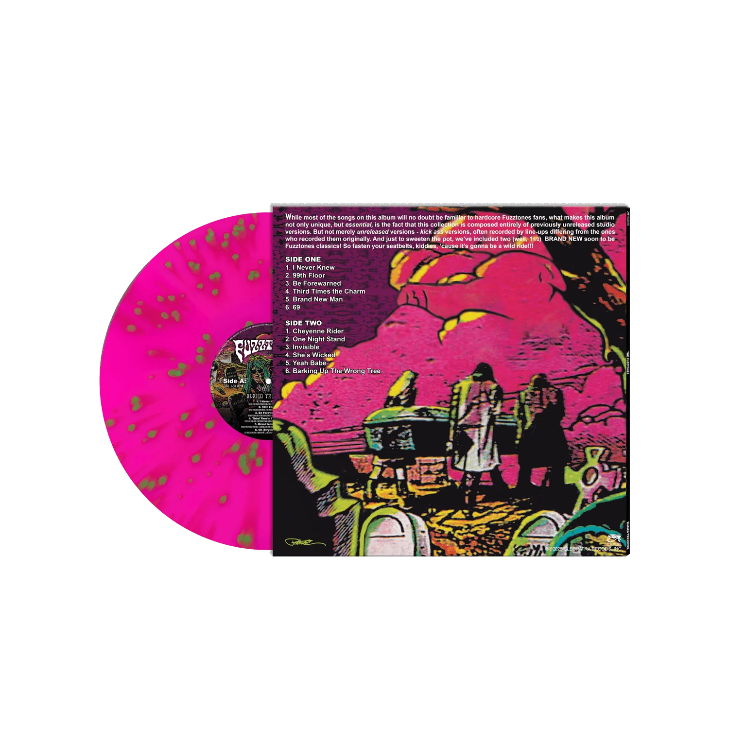 The Fuzztones - Buried Treasure (Green/Pink/Splatter Vinyl LP) - Image 2