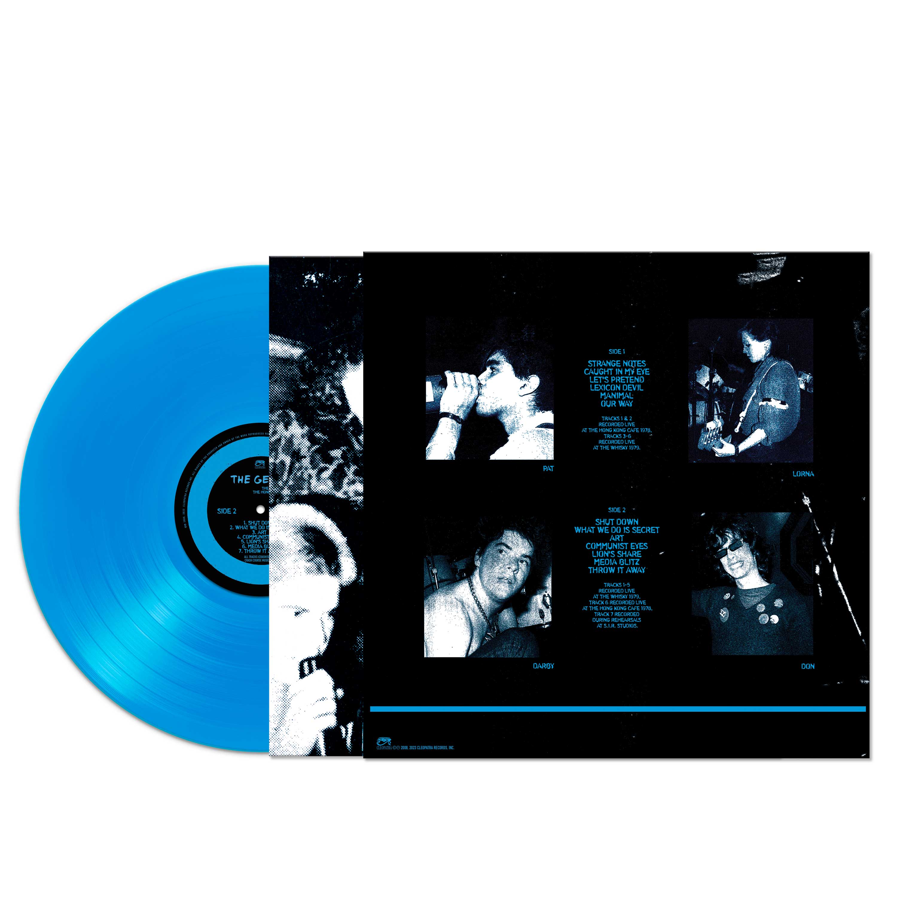 The Germs - The Whisky- The Hong Kong Cafe - 78-79 (Blue Vinyl) - Image 2