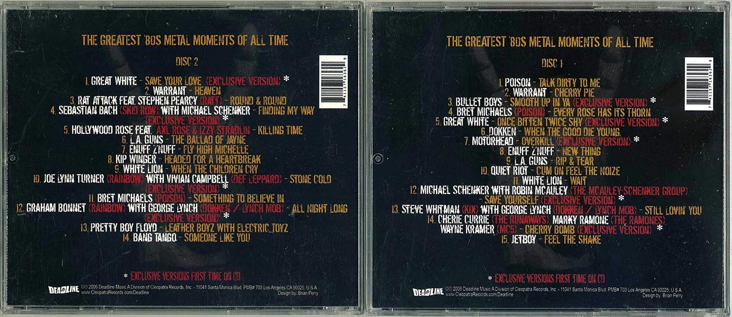 The Greatest ‘80s Metal Moments Of All Time (2 CD) - Image 2