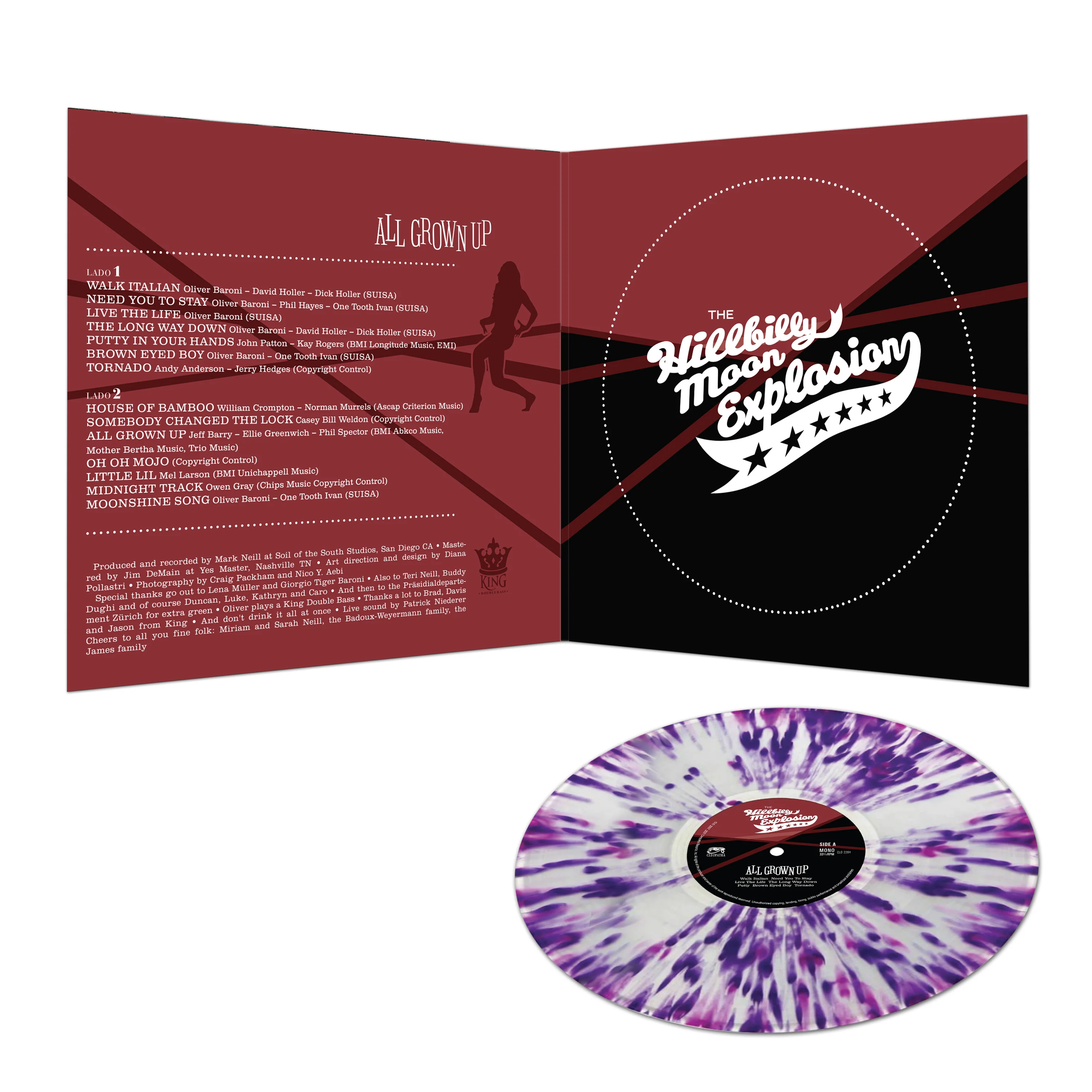 The Hillbilly Moon Explosion - All Grown Up (Limited Edition Splatter Vinyl) - Image 3