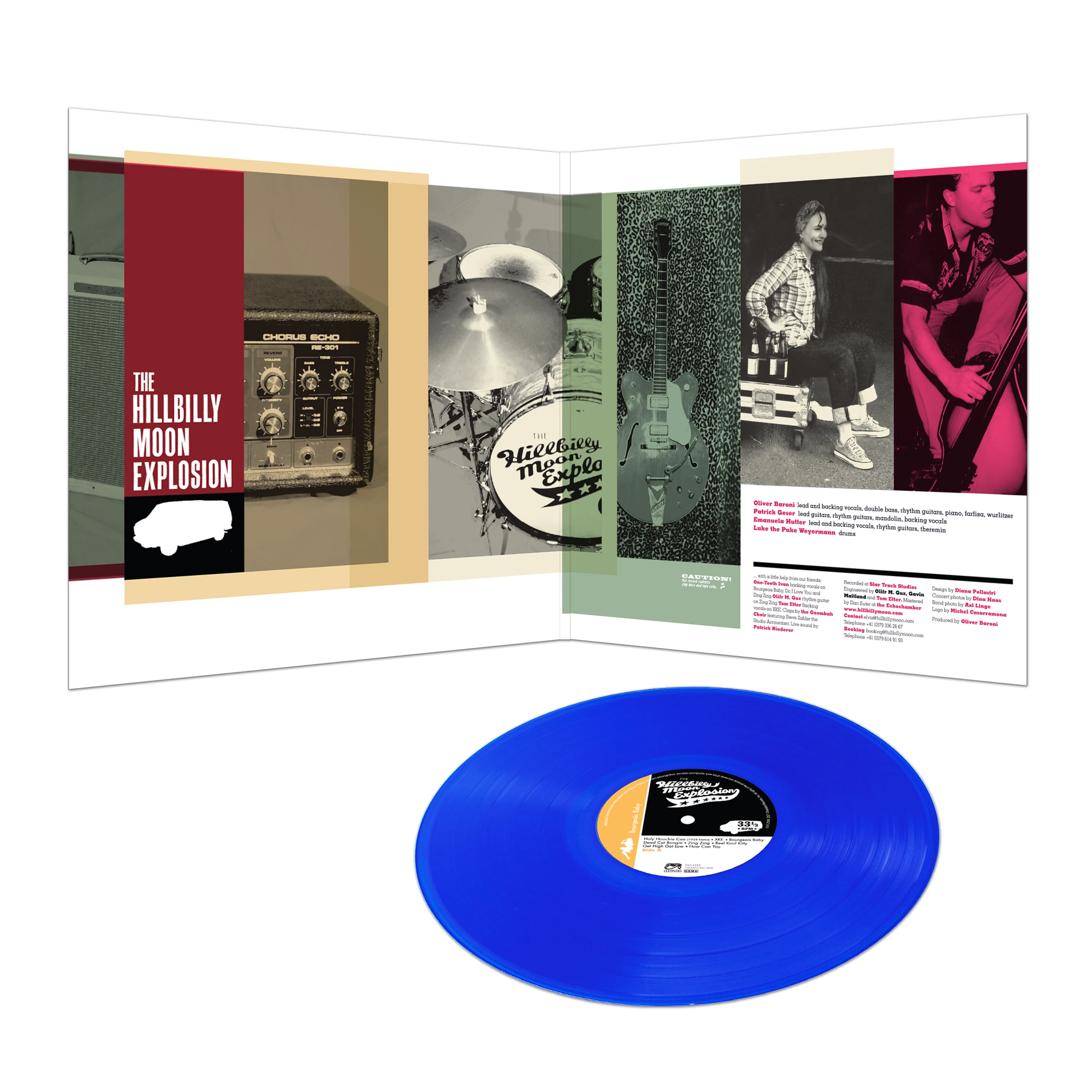 The Hillbilly Moon Explosion - Bourgeois Baby (Limited Edition Blue Vinyl) - Image 3