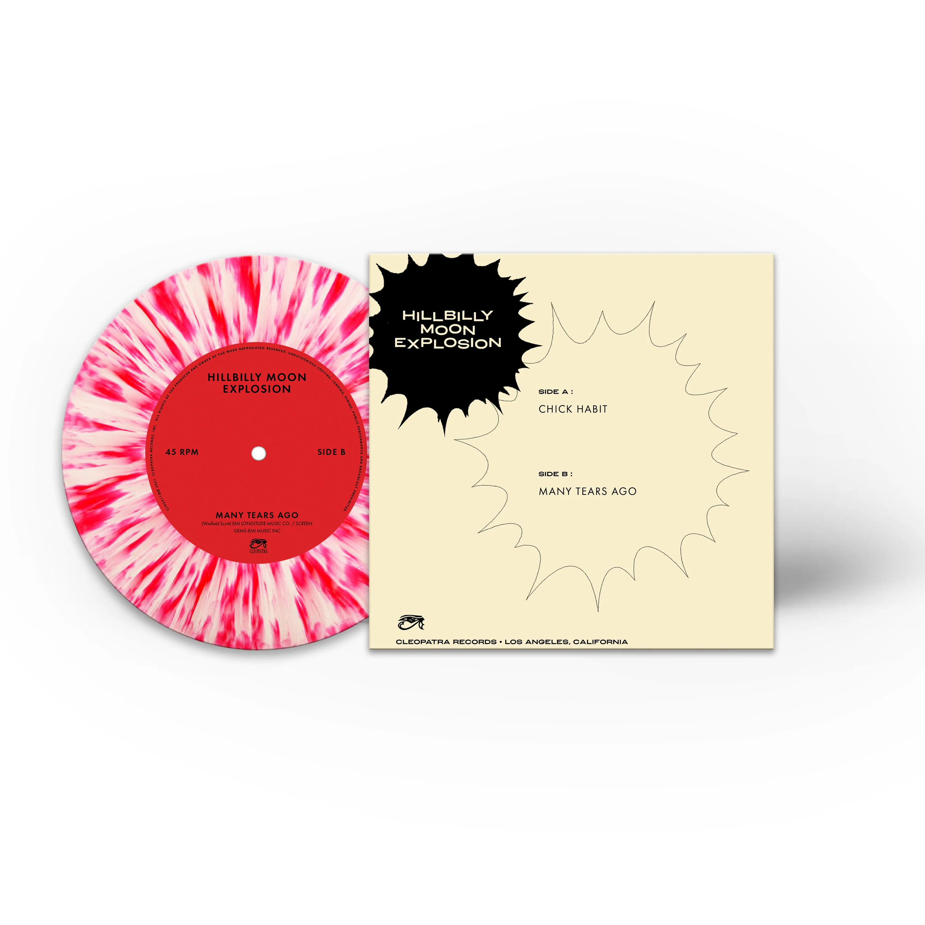 The Hillbilly Moon Explosion - Chick Habit (Limited Edition 7" Splatter Vinyl) - Image 2