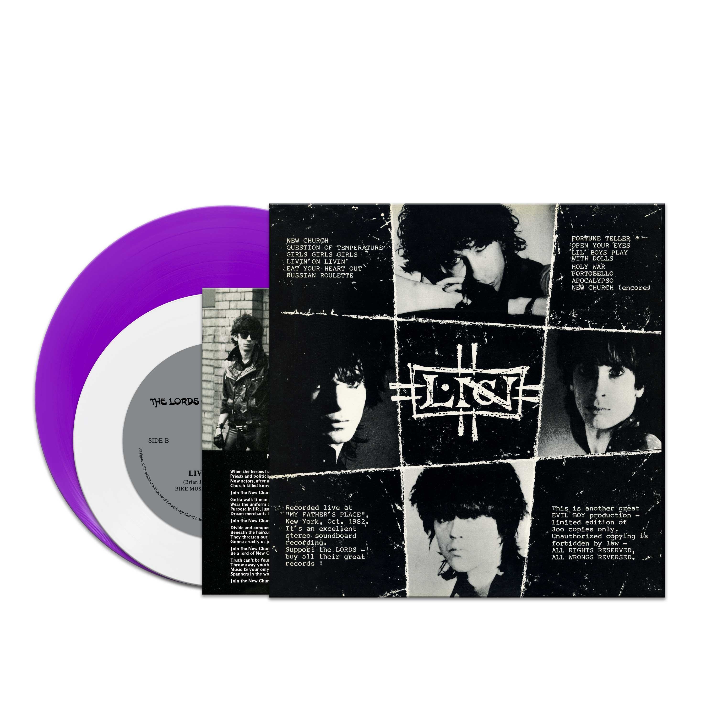 The Lords Of The New Church - Open Your Eyes (Purple LP + White 7" Vinyl) - Image 2