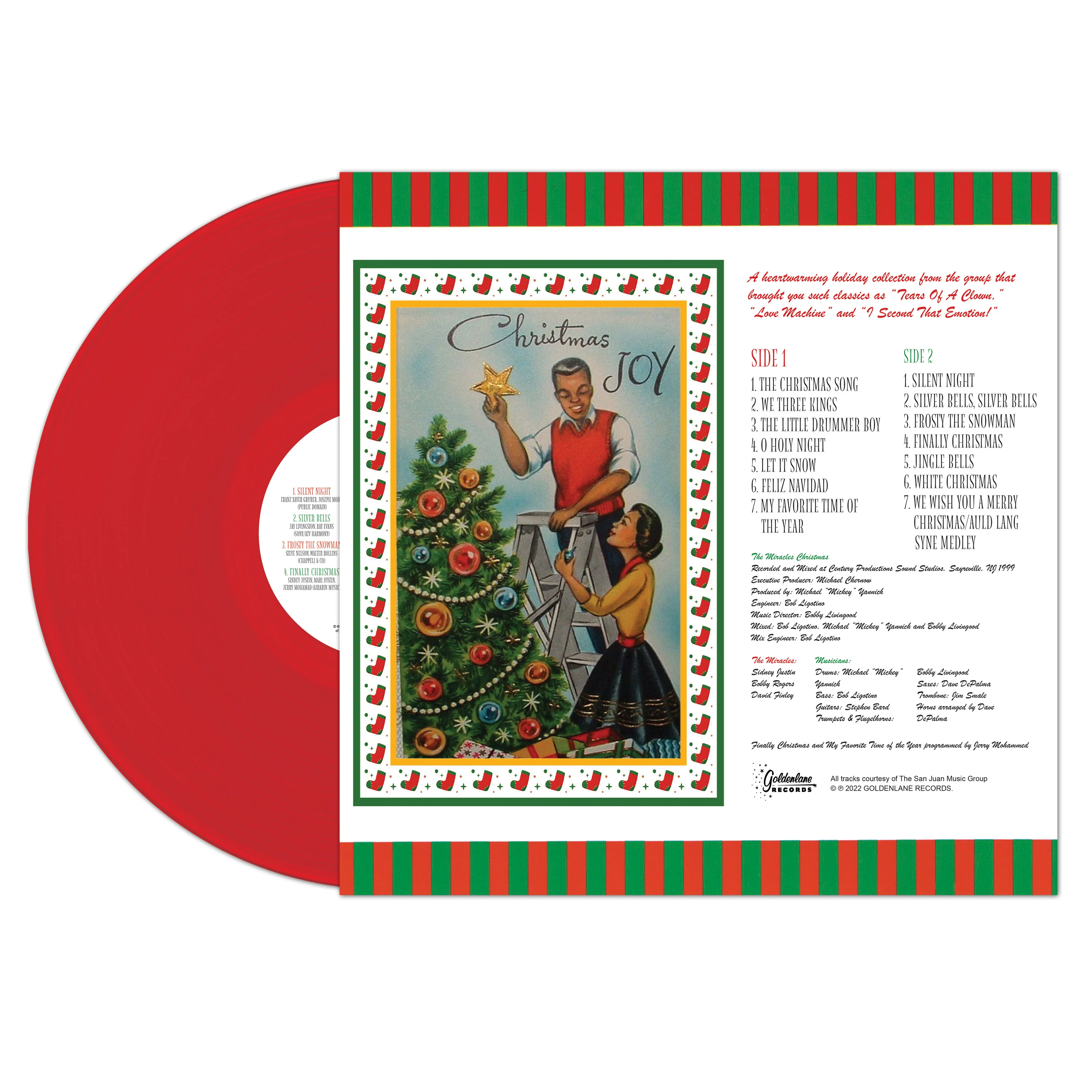 The Miracles - A Soulful Christmas (Red Vinyl) - Image 2
