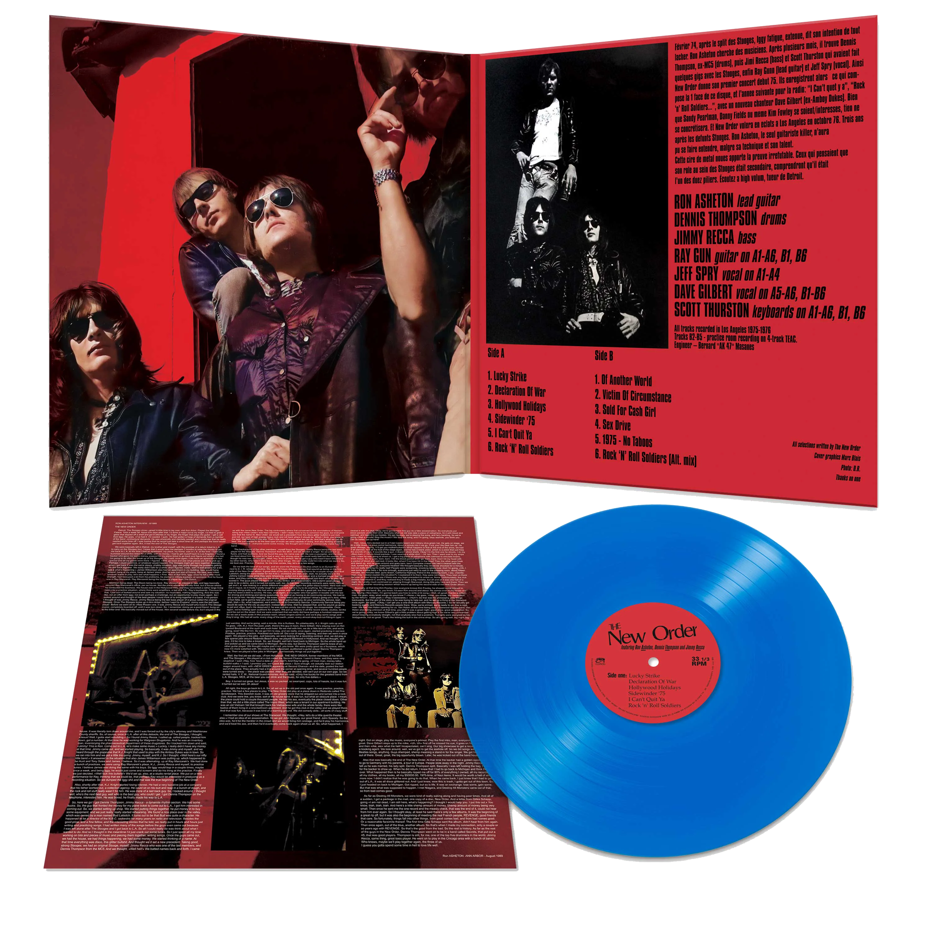 The New Order - The New Order (Gatefold Blue Vinyl with Printed Inner Sleeve) - Image 2