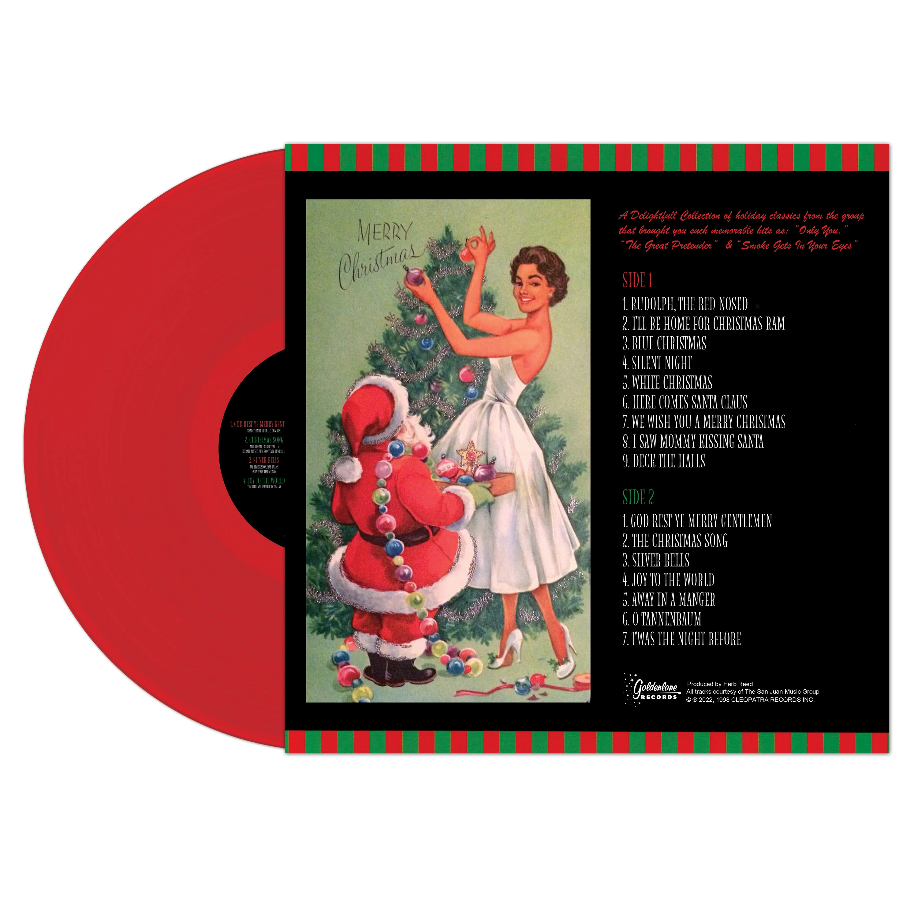 The Platters - A Classic Christmas (Red Vinyl) - Image 2