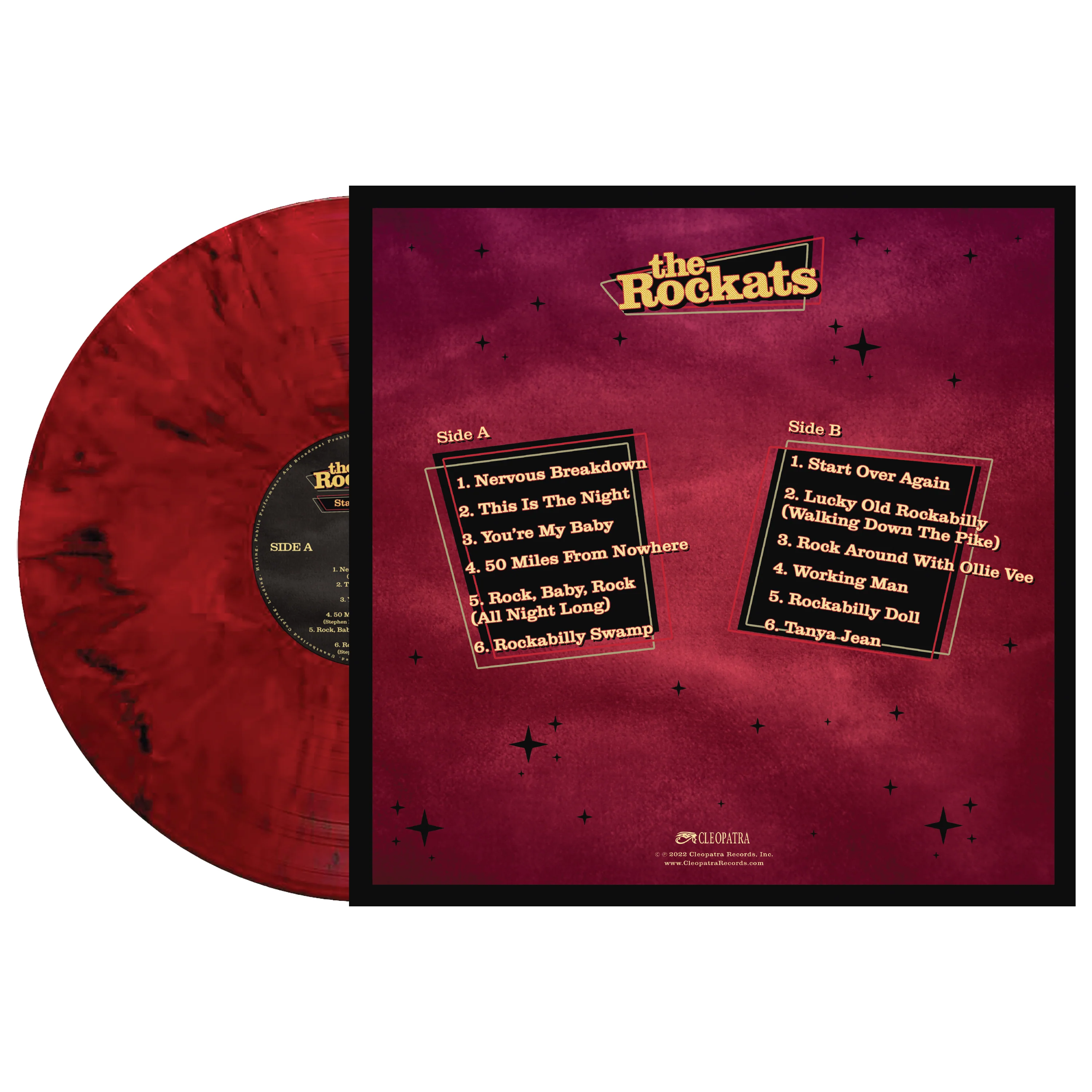 The Rockats - Start Over Again (Red Marble Vinyl) - Image 2