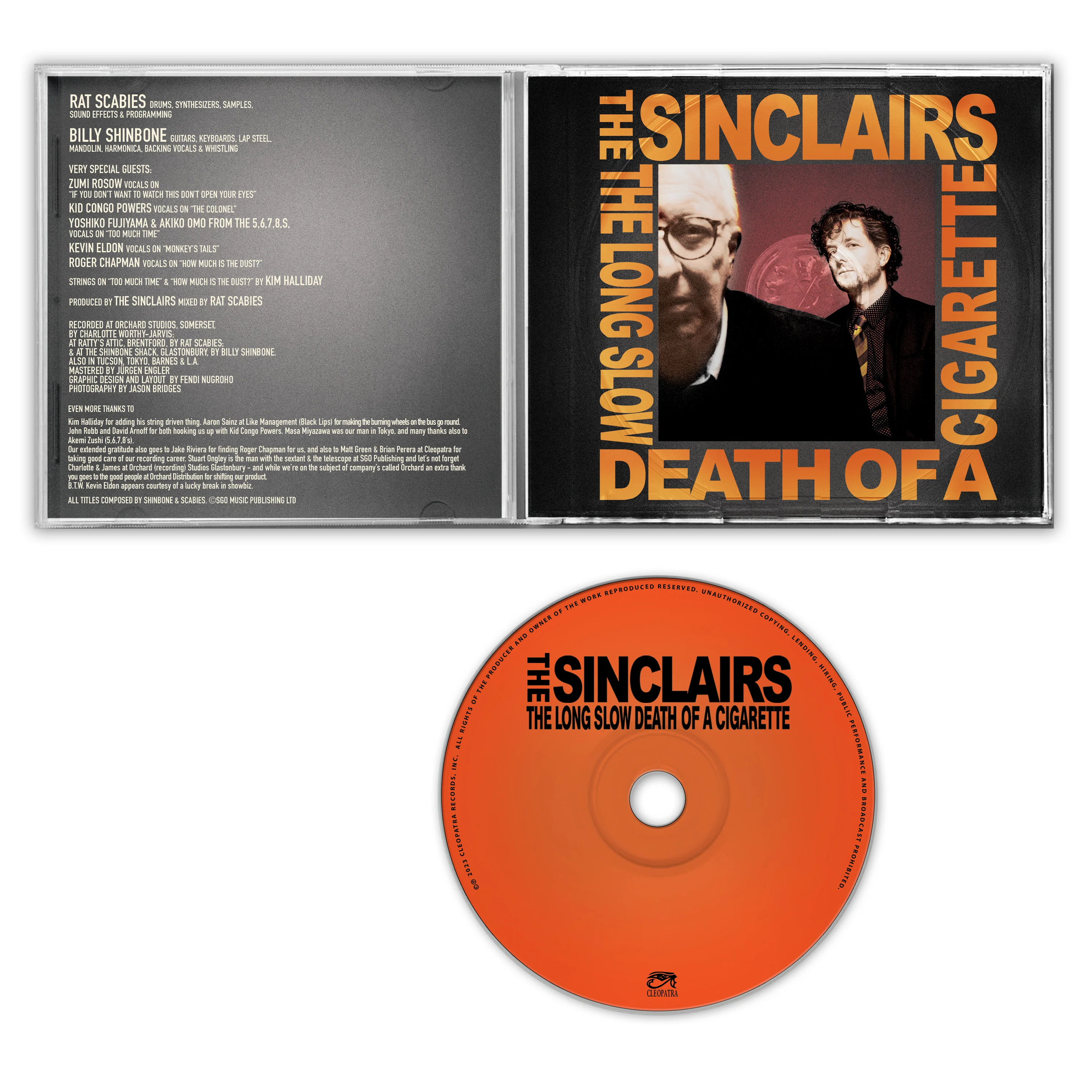 The Sinclairs - The Long Slow Death Of A Cigarette (CD) - Image 3