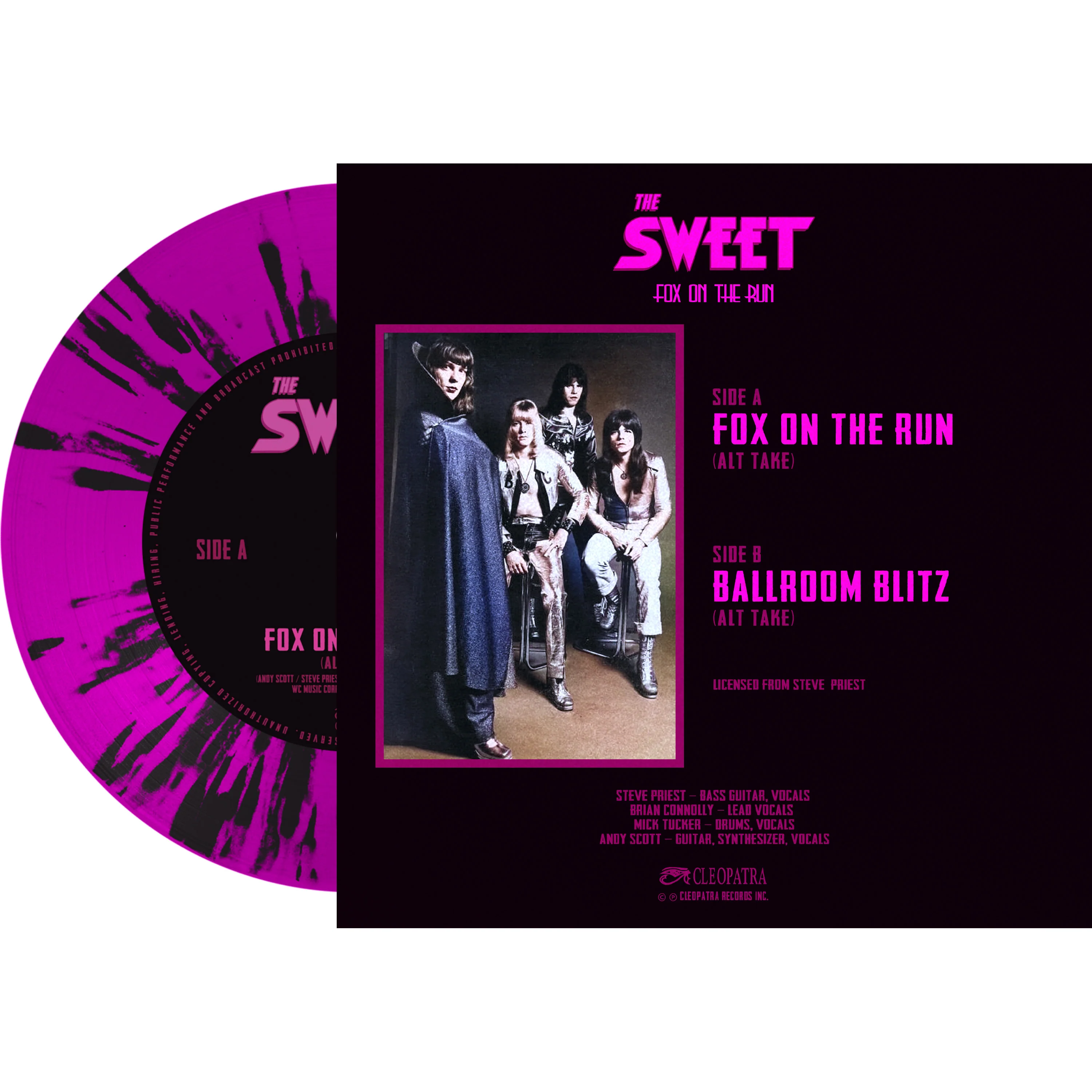 The Sweet - Fox On The Run (7" Splatter Vinyl) - Image 2