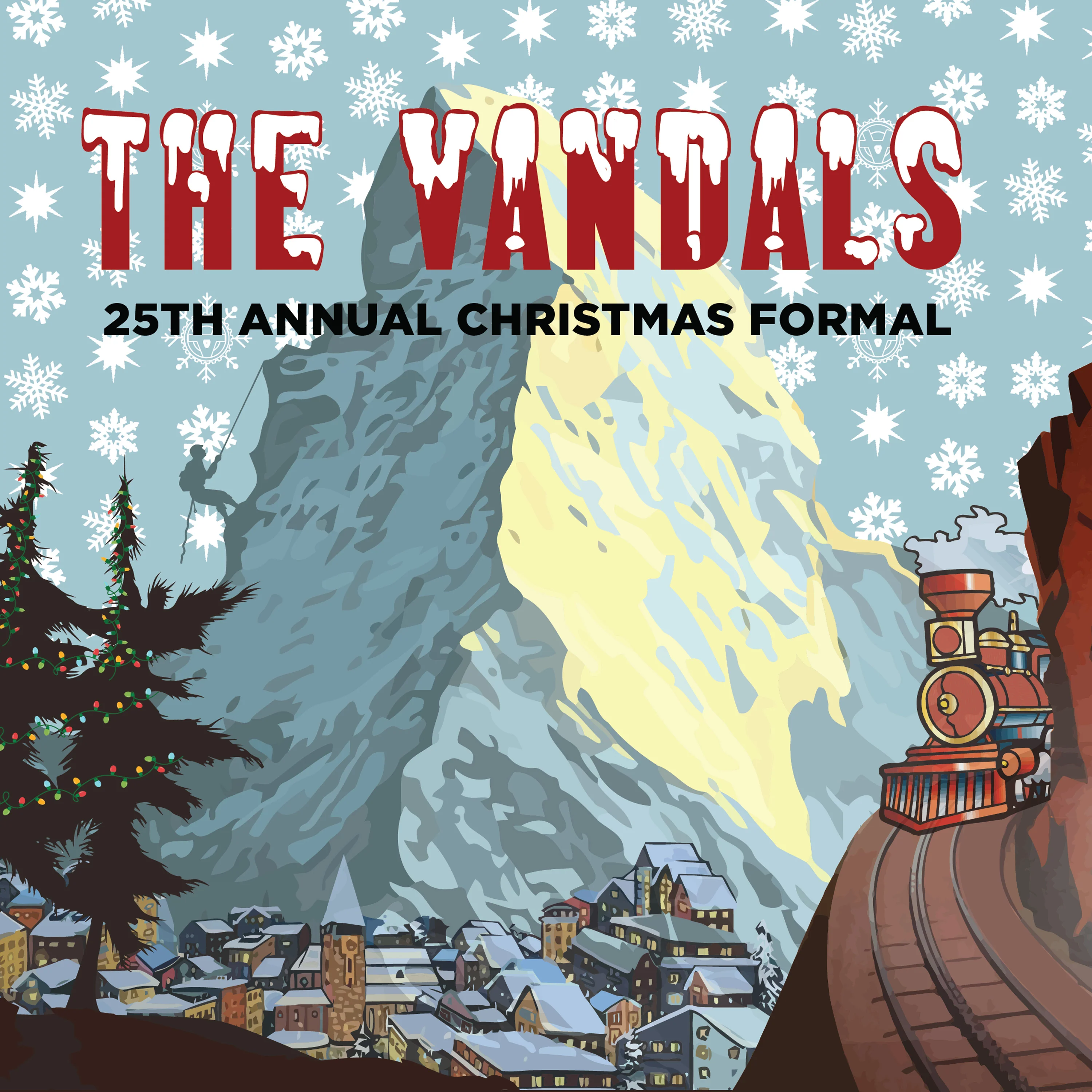 The Vandals - 25th Annual Christmas Formal (Red Marble Vinyl LP) - Image 4