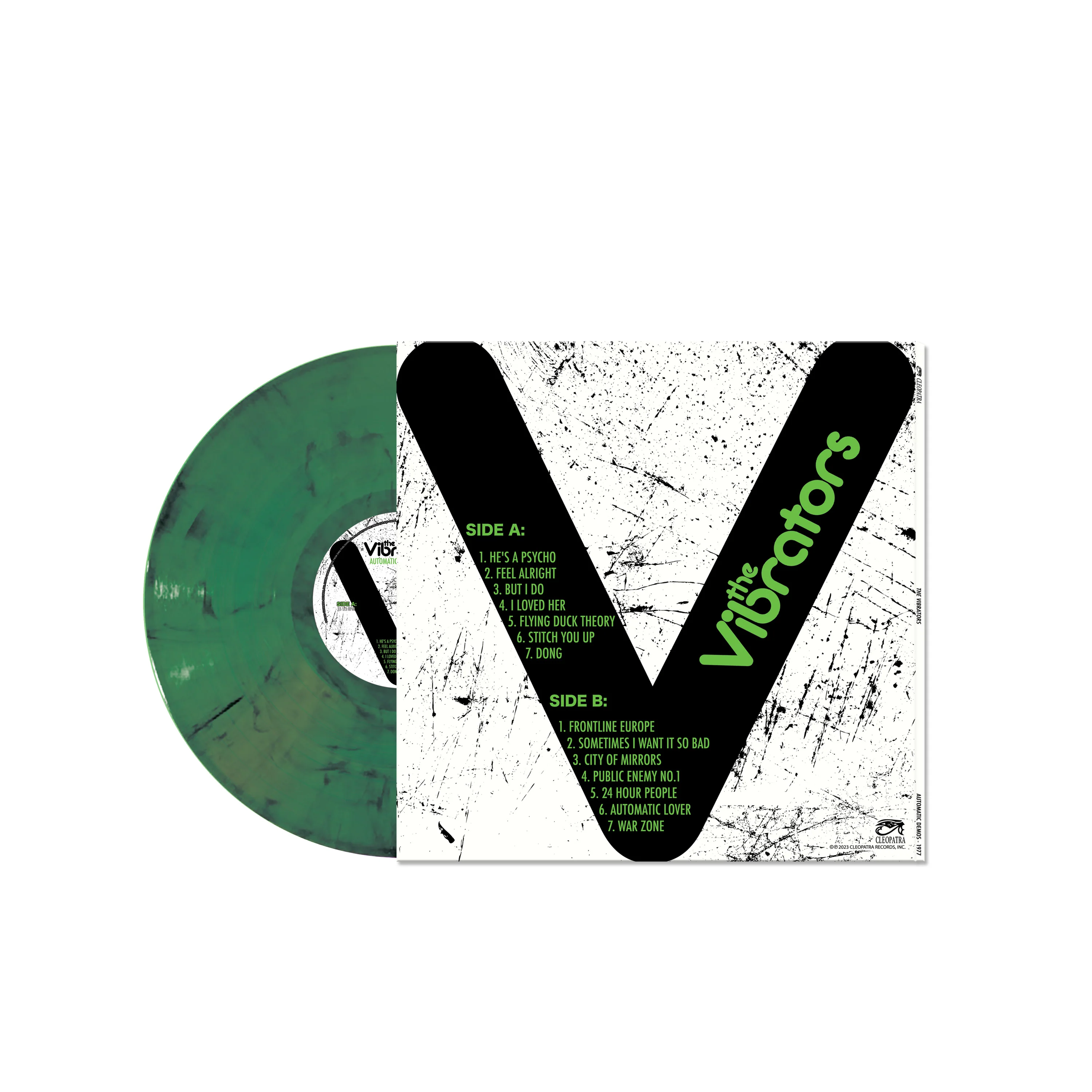 The Vibrators - Automatic Demos 1977 (Green Marble Vinyl) - Image 2