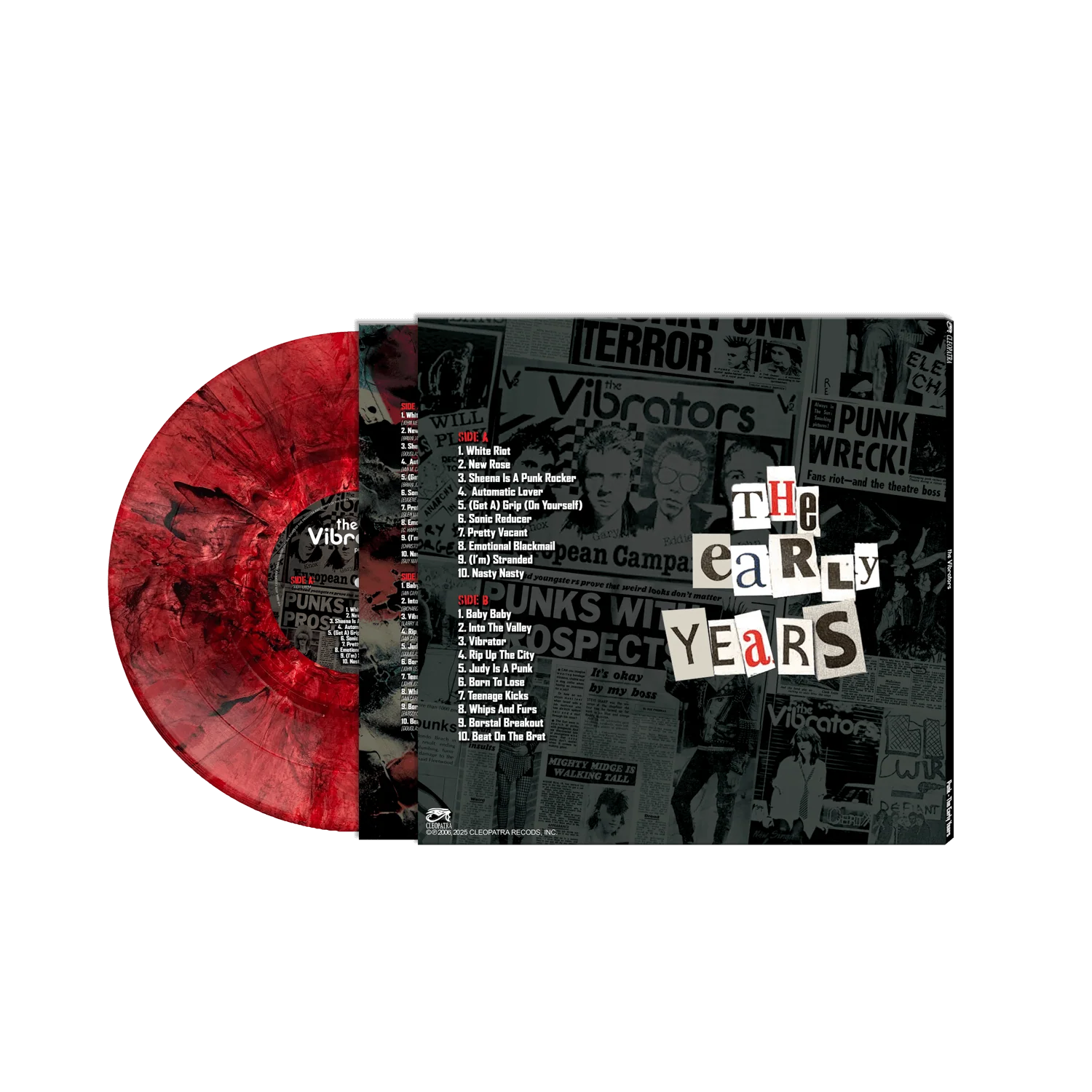 The Vibrators - Punk - The Early Years (Red Marble Vinyl LP) - Image 2
