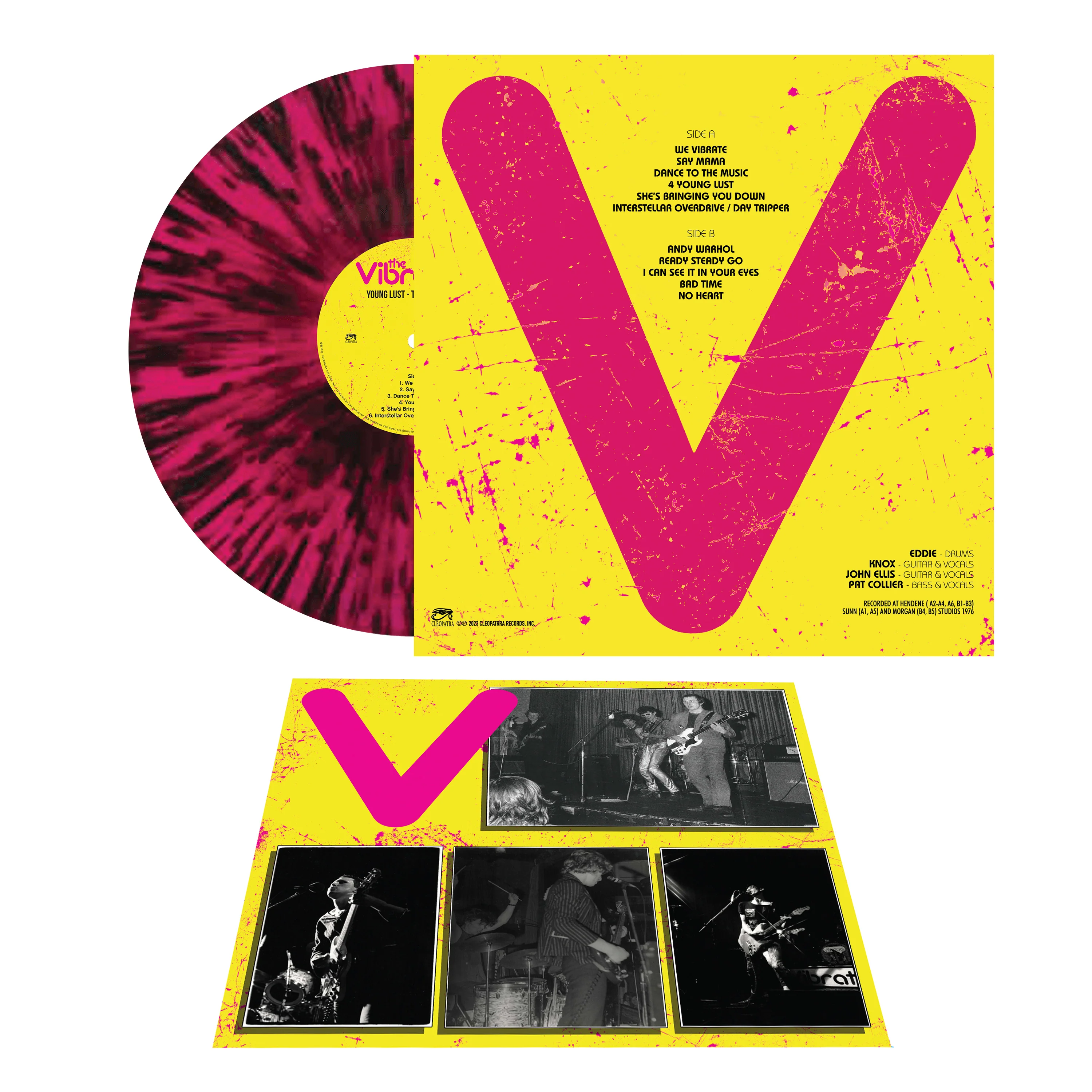 The Vibrators - Young Lust - The 1976 Demos (Pink-Black Splatter Vinyl) - Image 3