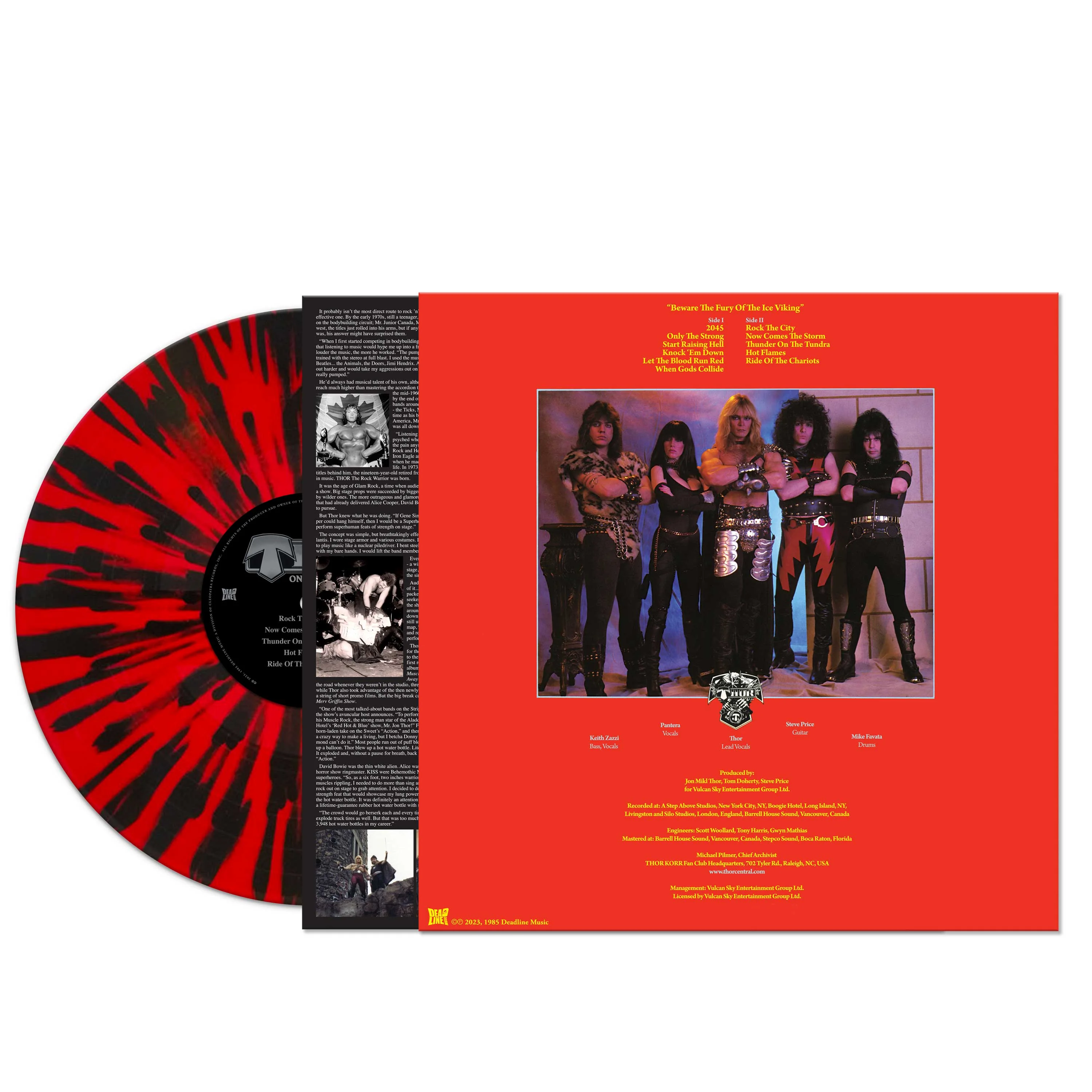 Thor - Only The Strong (Red-Black Splatter Vinyl) - Image 2