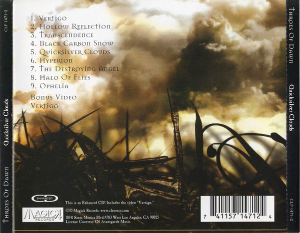 Throes Of Dawn - Quicksilver Clouds (CD) - Image 2