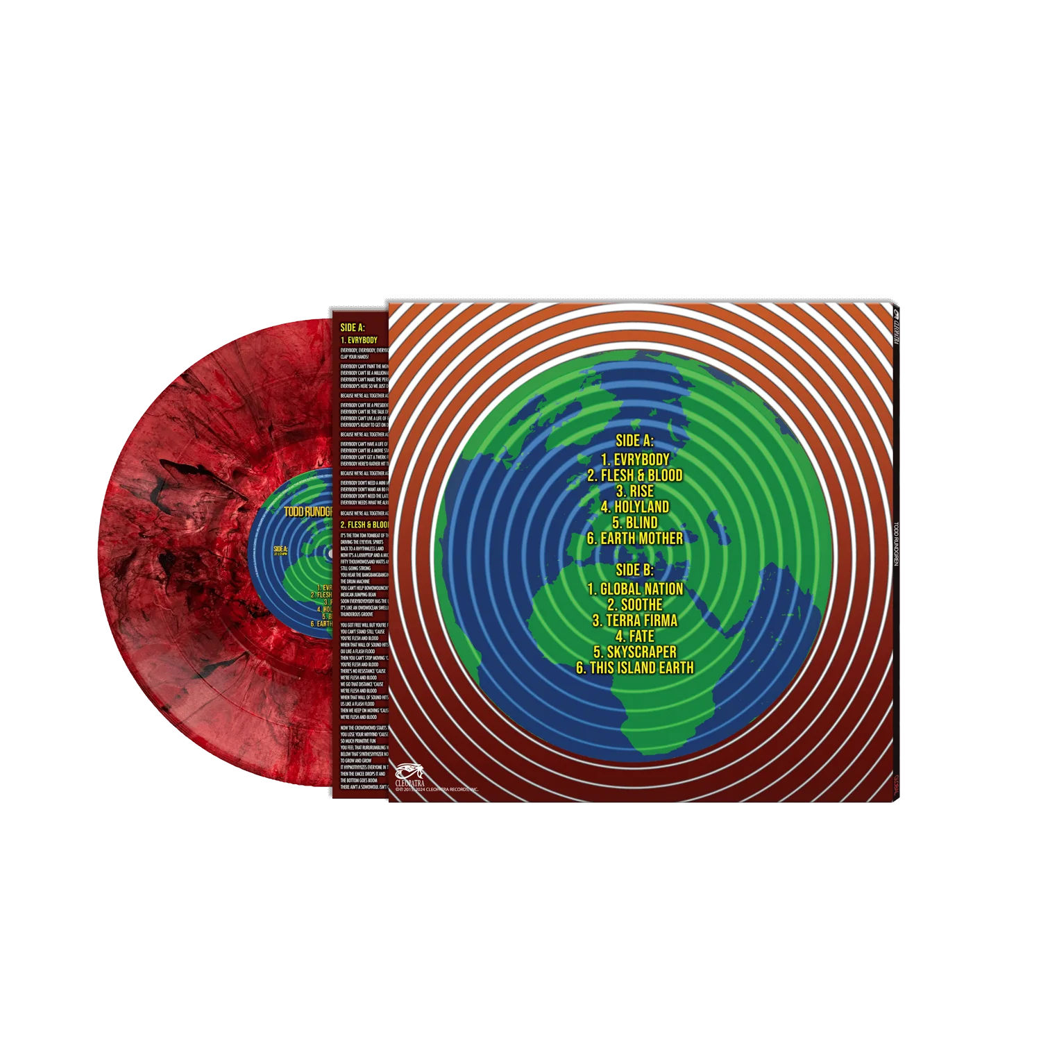 Todd Rundgren - Global (Red Marble Vinyl LP) - Image 2