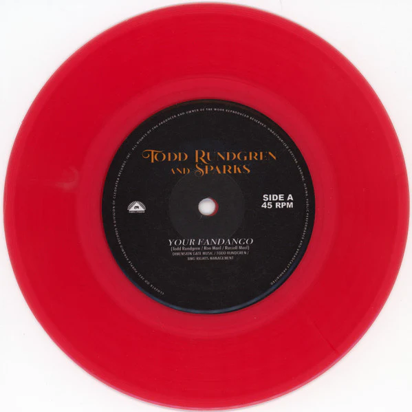 Todd Rundgren & Sparks - Your Fandango (Limited Edition Colored 7" Vinyl) - Image 4