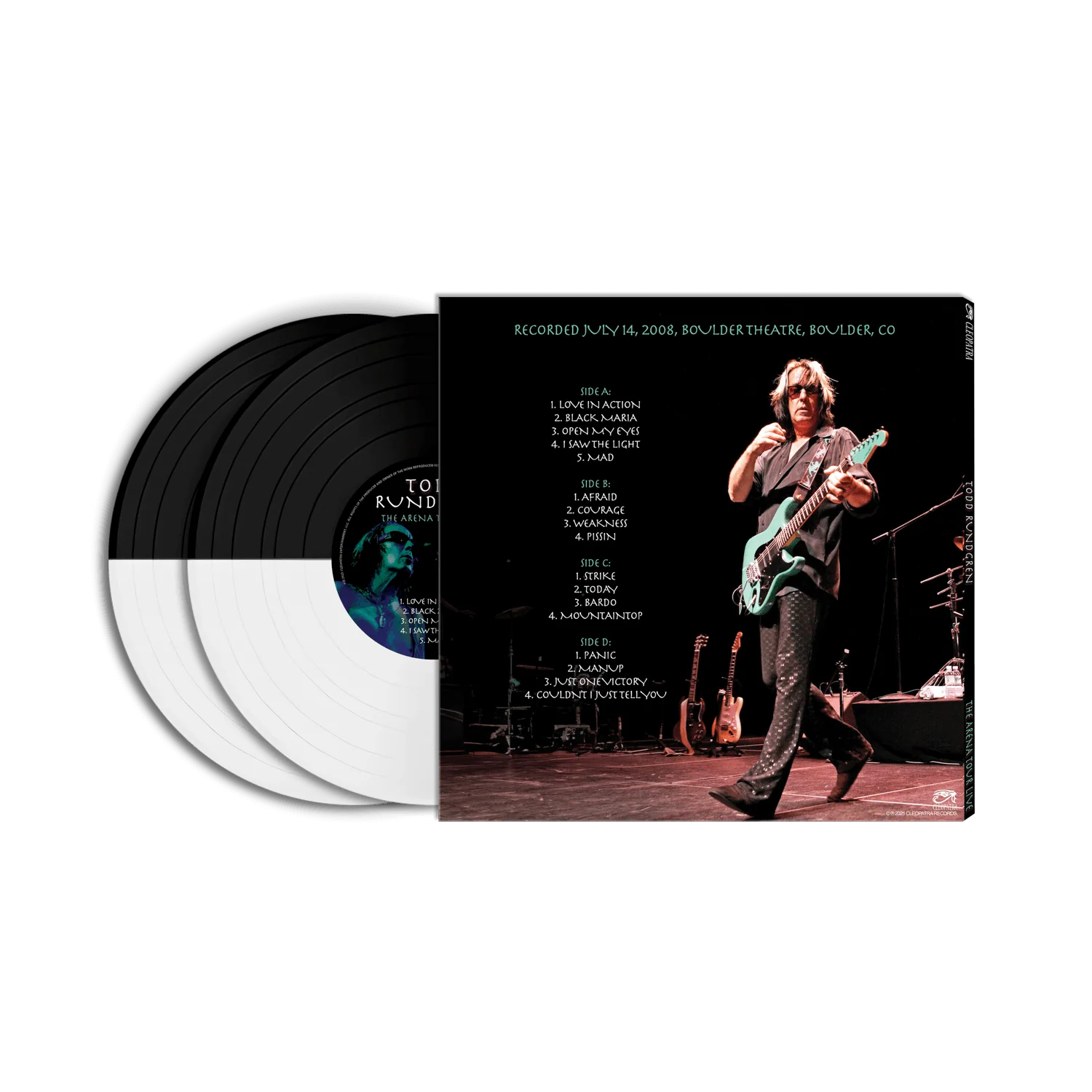 Todd Rundgren - The Arena Tour Live (Black/White Split Color Double Vinyl LP) - Image 2