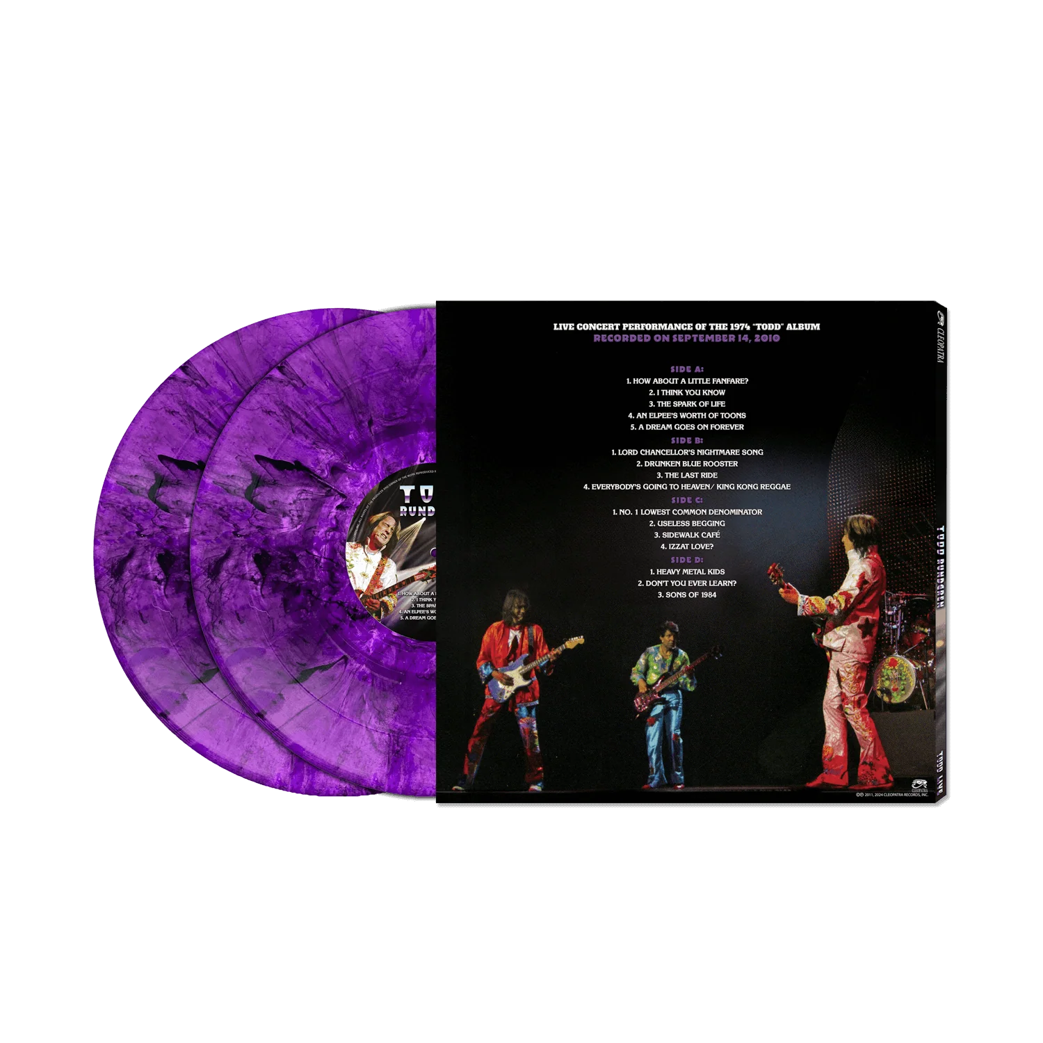 Todd Rundgren - Todd Live (Purple Marble Double Vinyl LP) - Image 2