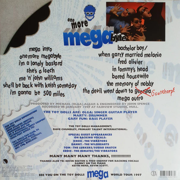 Toy Dolls - One More Megabyte (Blue LP) - Image 2