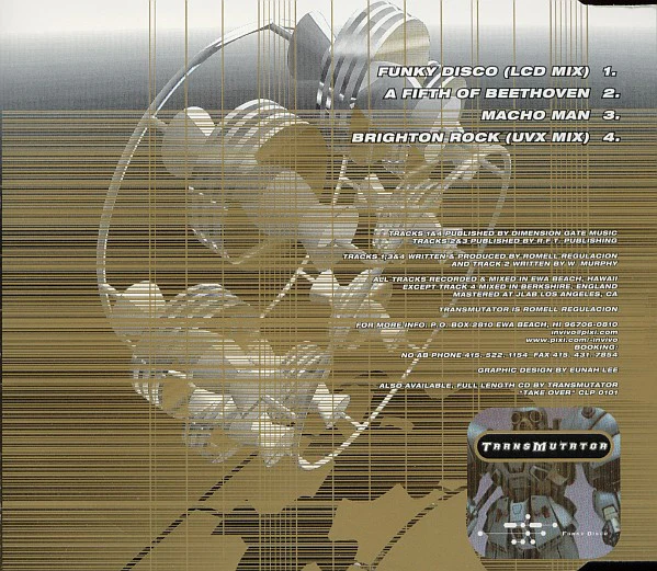 Transmutator - Funky Disco (CD Maxi-Single) - Image 2