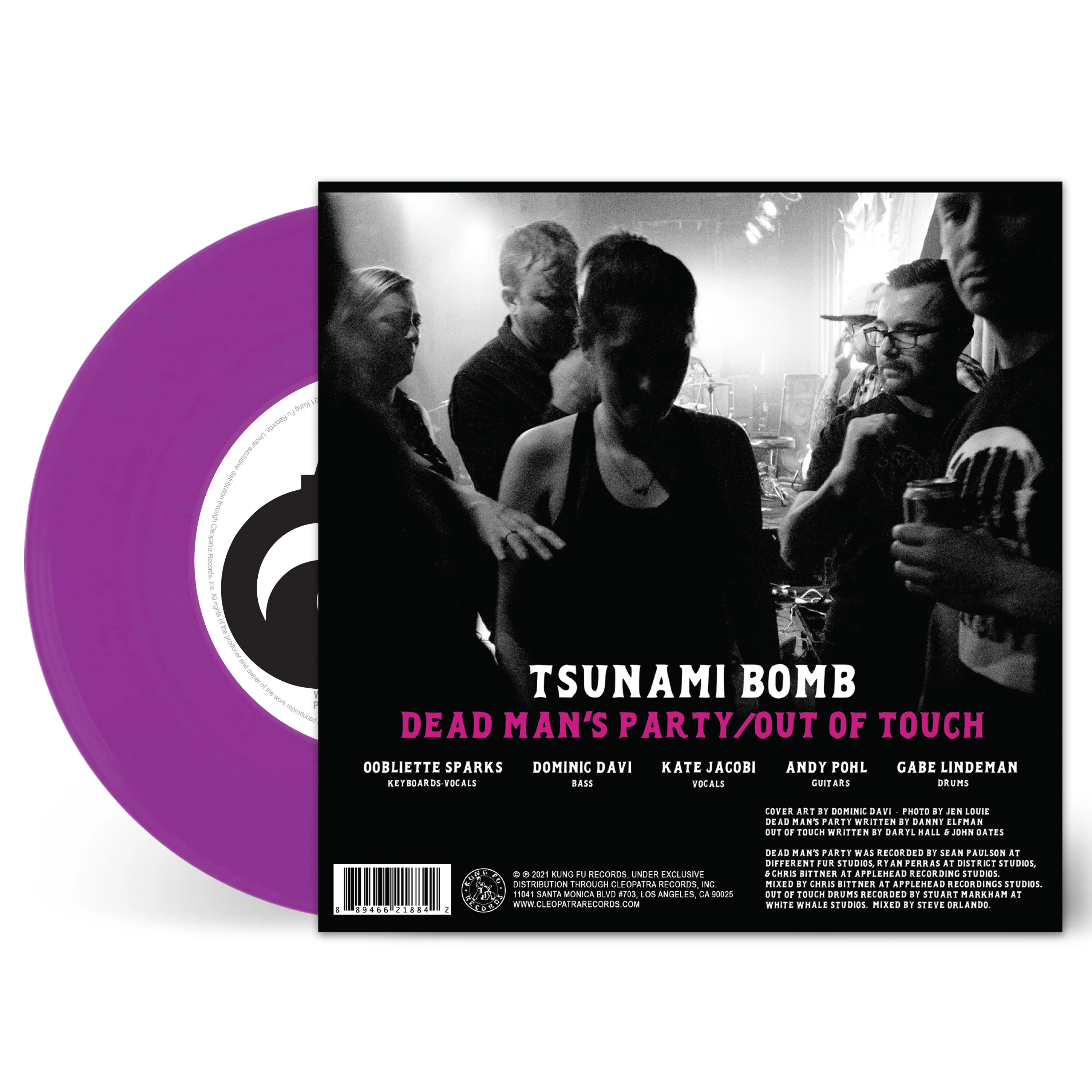 Tsunami Bomb - Dead Man's Party-Out of Touch (Limited Edition Colored 7" Vinyl) - Image 3