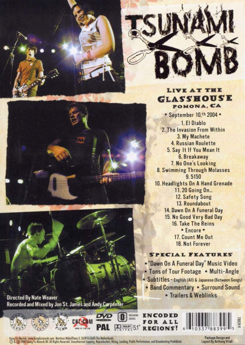 Tsunami Bomb - Live At The Glasshouse (DVD) - Image 2