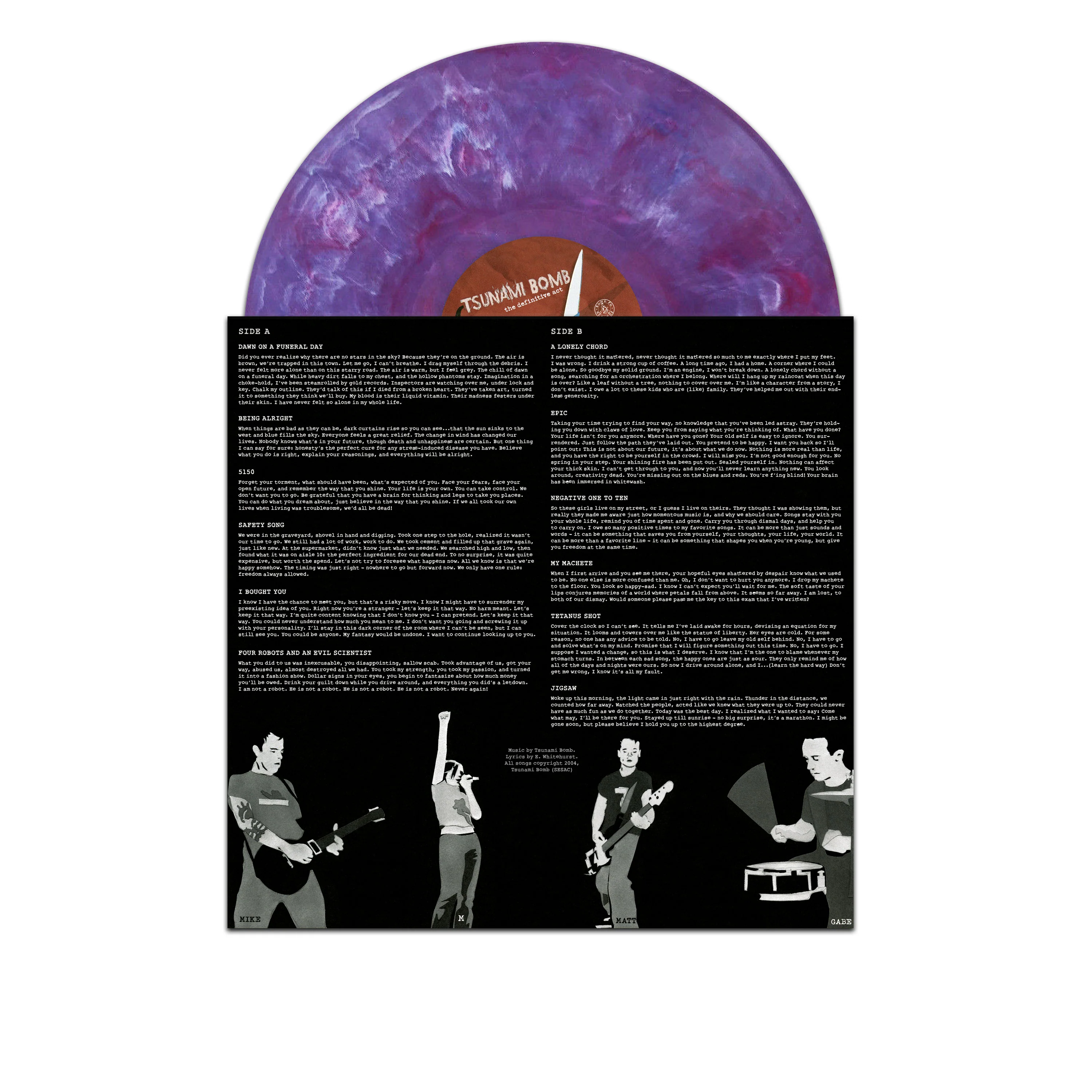 Tsunami Bomb - The Definitive Act (Purple Marble Vinyl) - Image 4
