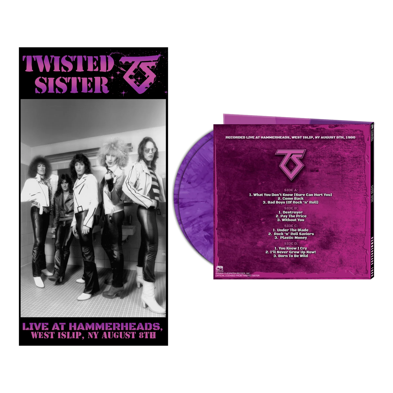 Twisted Sister - Hammerheads 1980 (Purple Marble Double Vinyl LP) - Image 2