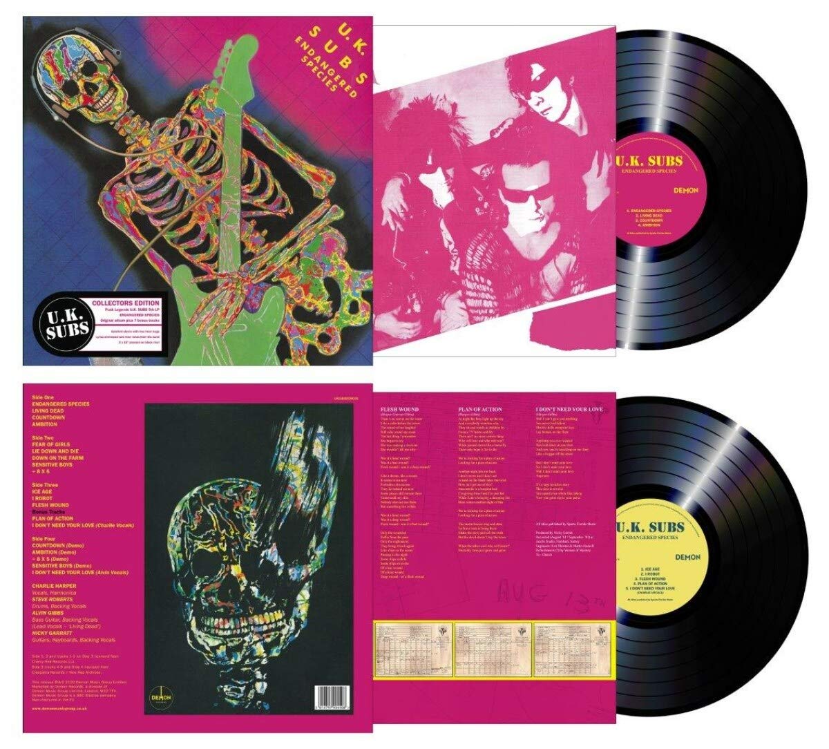 U.K. Subs – Endangered Species (2 LP) - Image 2