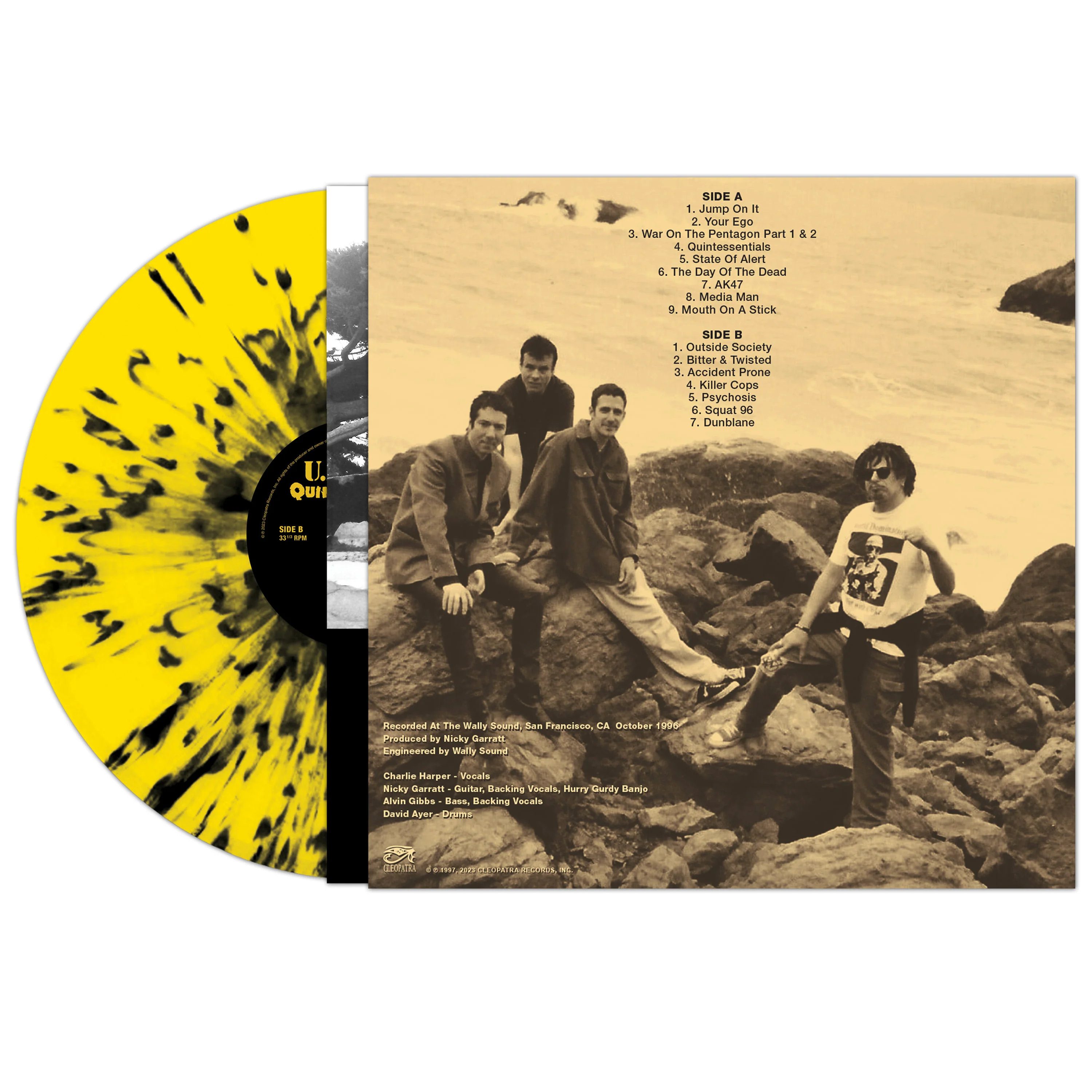 UK Subs - Quintessentials (Yellow-Black Splatter Vinyl) - Image 4