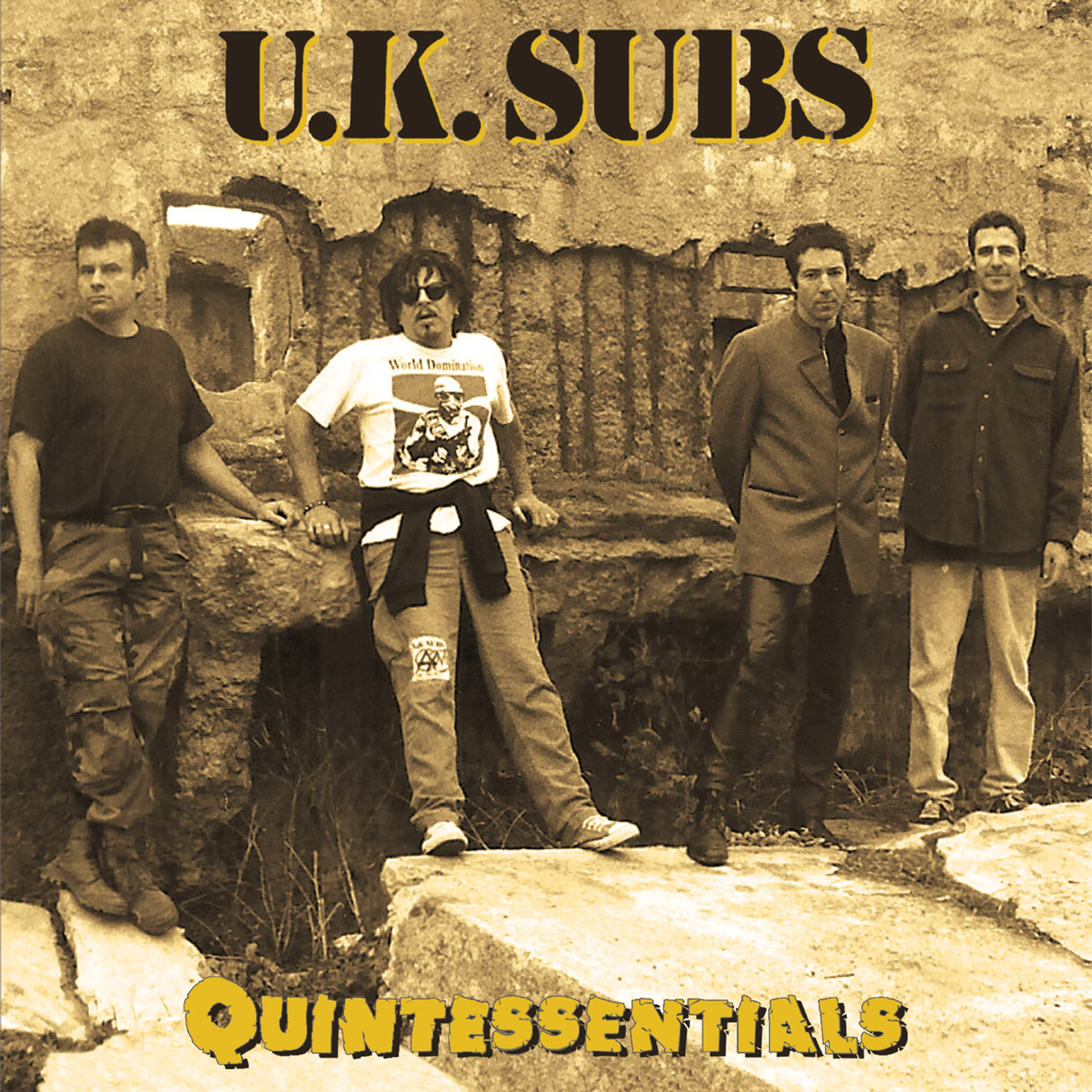 UK Subs - Quintessentials (Yellow-Black Splatter Vinyl) - Image 5
