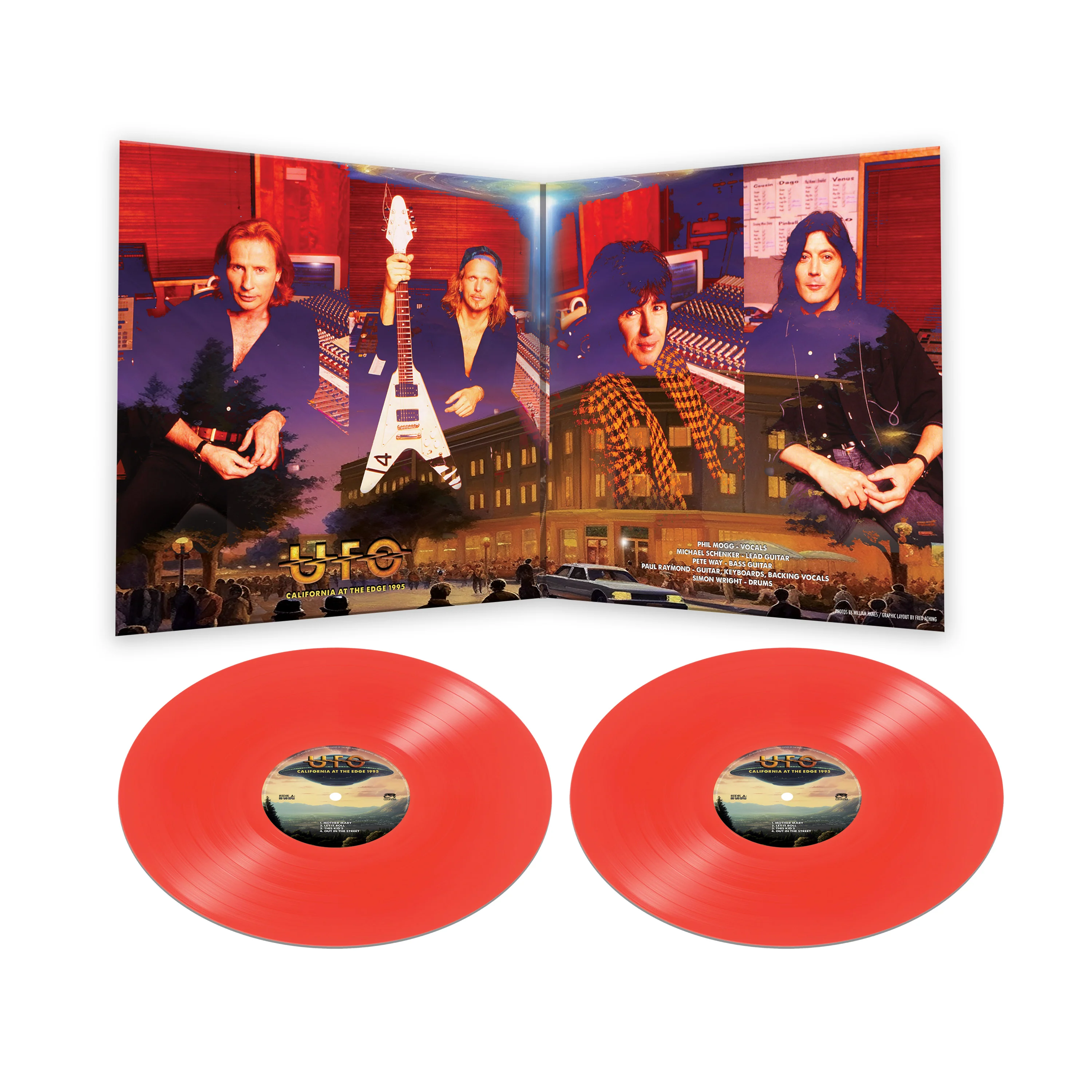 UFO - California At The Edge 1995 (Red Double Vinyl) - Image 2